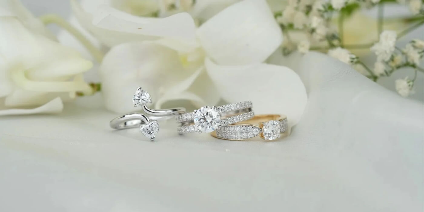 Lab Grown Diamond Jewellery in 14 kt White Gold, Rose Gold, and Yellow Gold