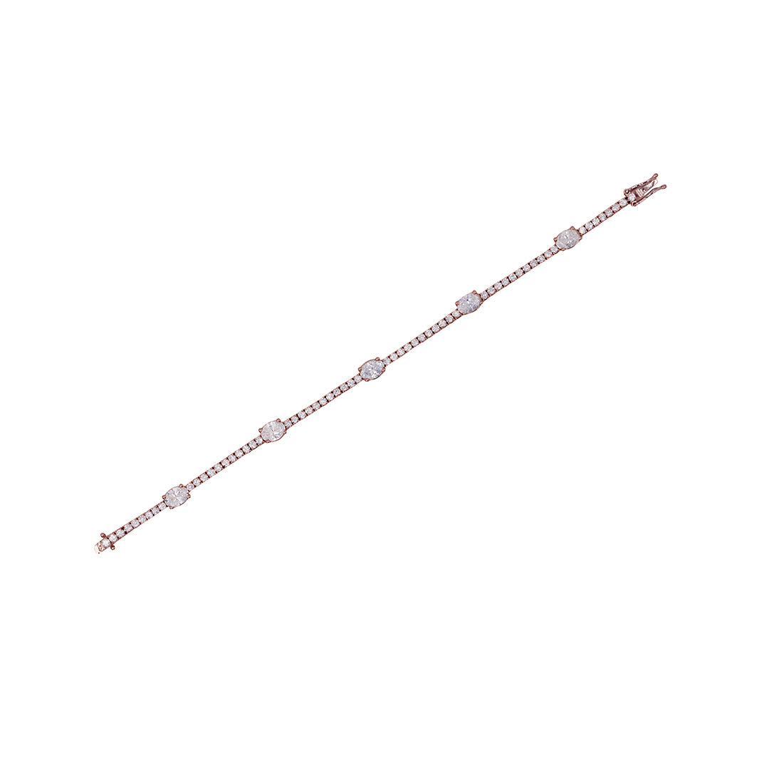 Oval Symphony Diamond Bracelet