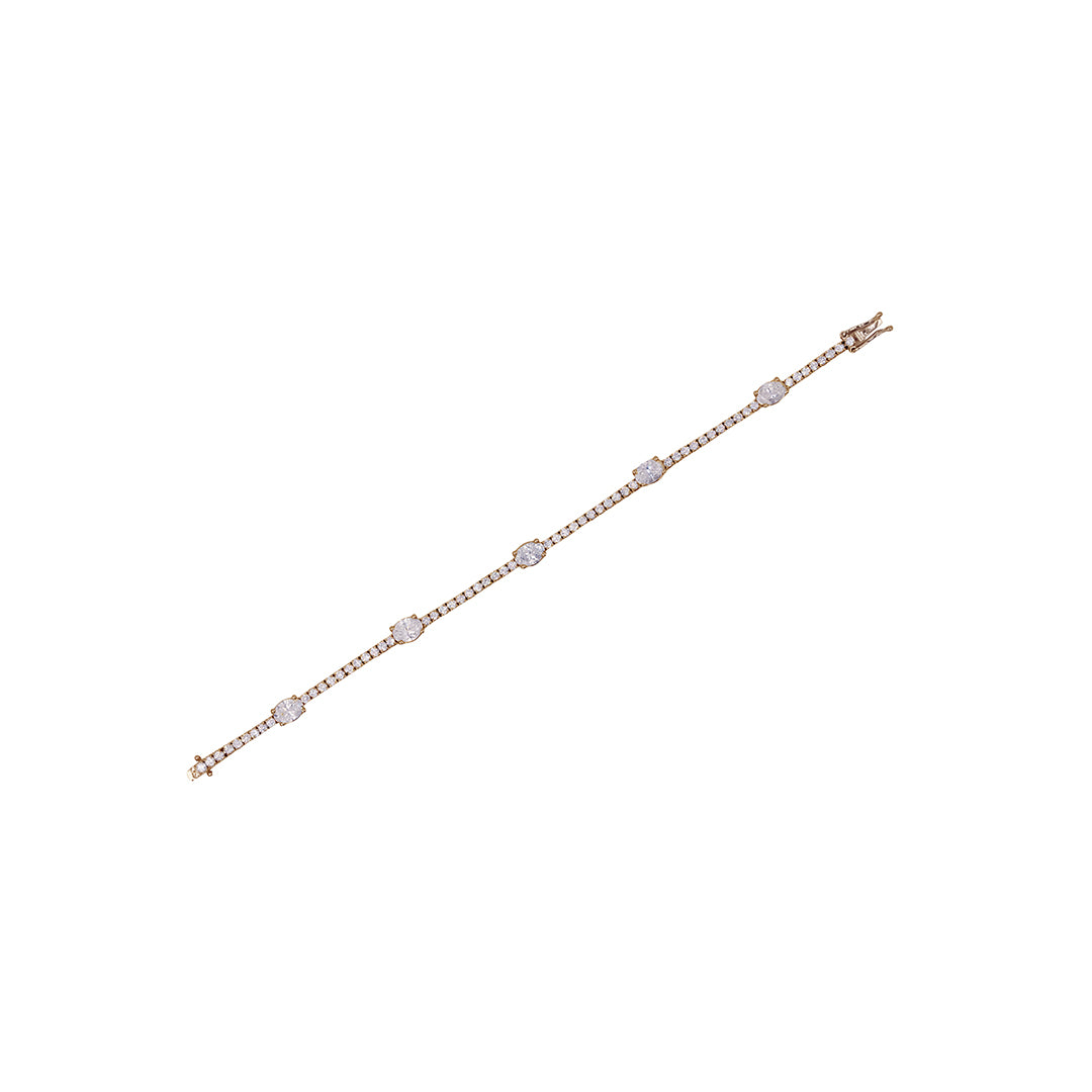 Oval Symphony Diamond Bracelet