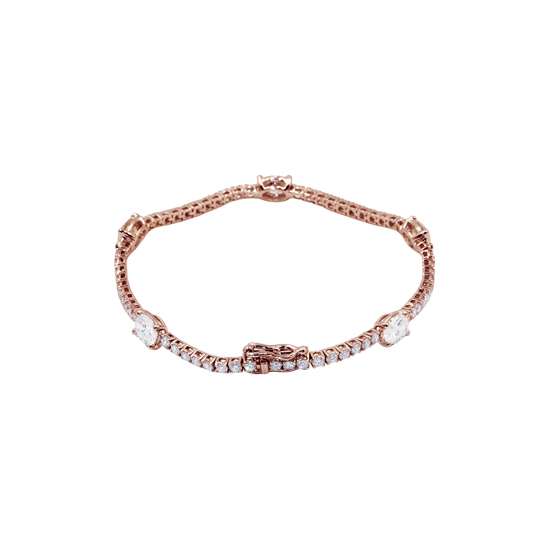 Oval Symphony Diamond Bracelet