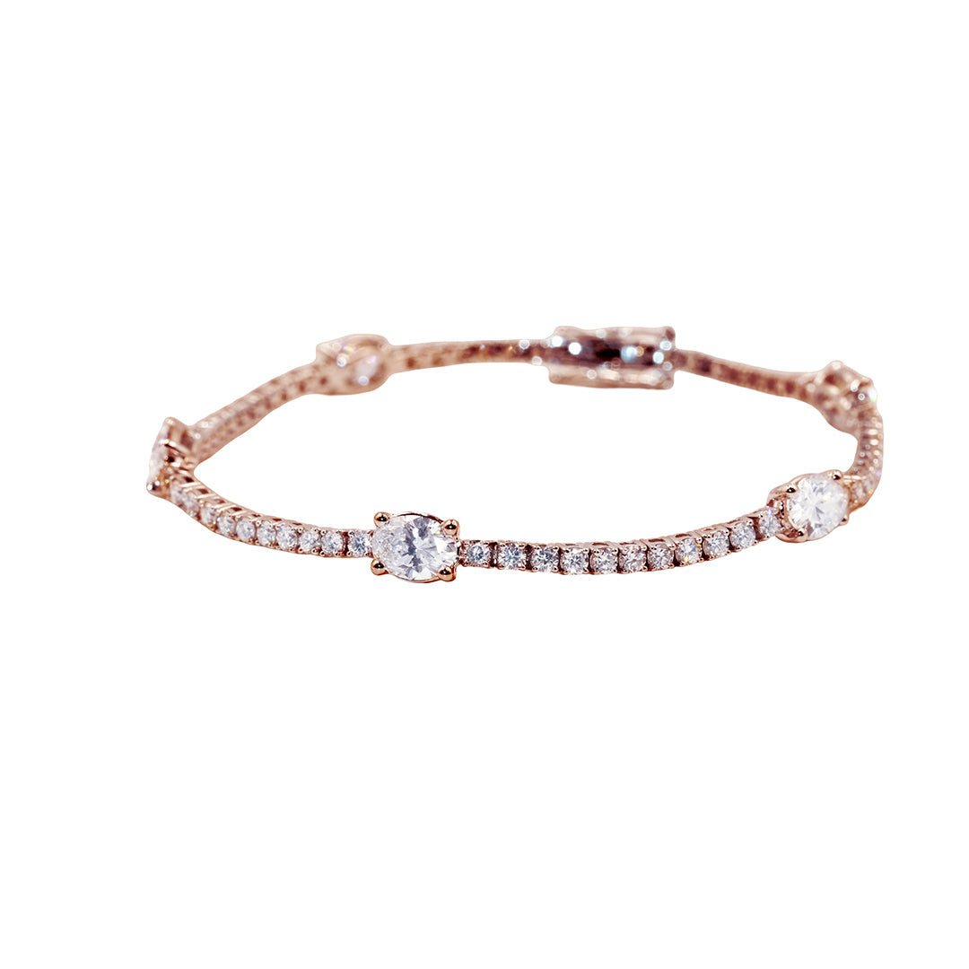 Oval Symphony Diamond Bracelet