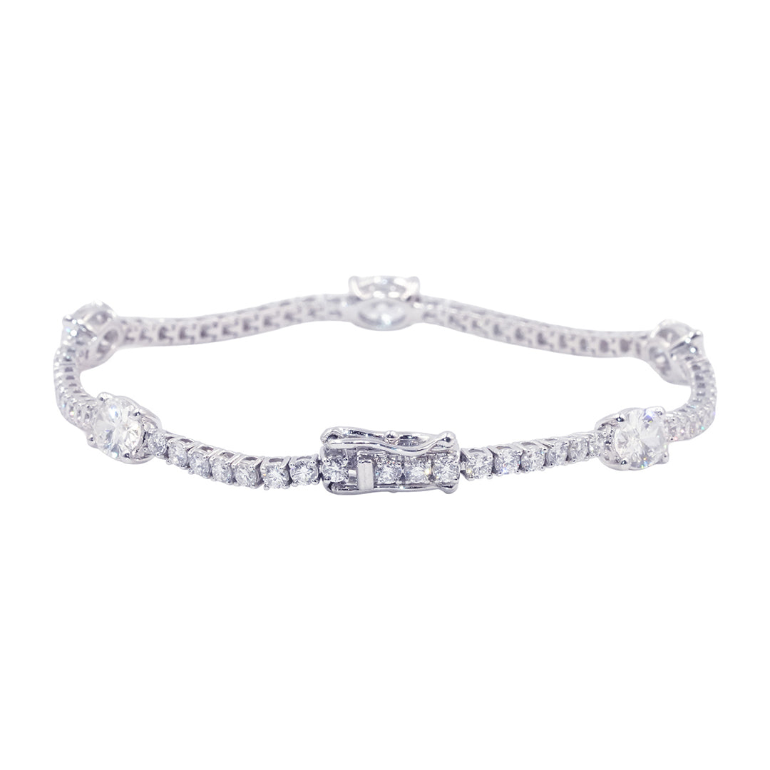 Oval Symphony Diamond Bracelet