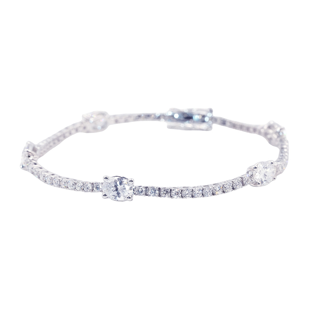 Oval Symphony Diamond Bracelet