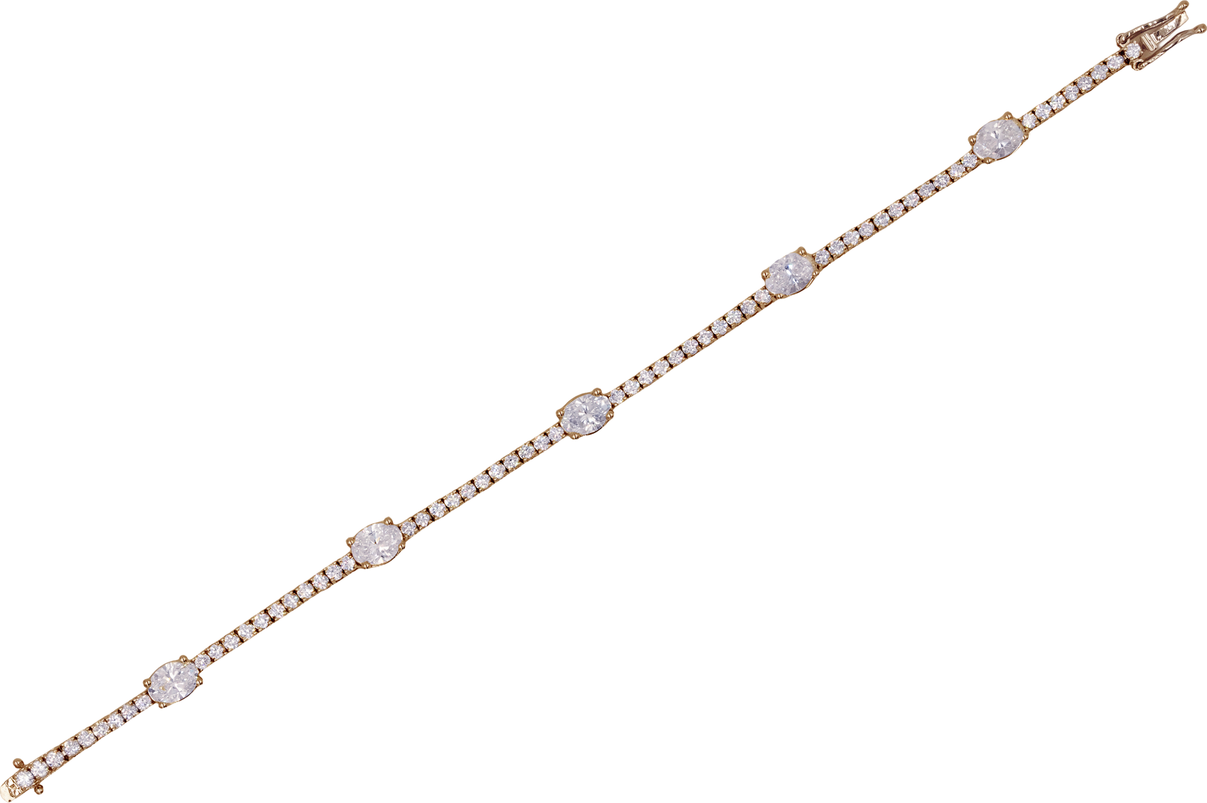 Oval Symphony Diamond Bracelet