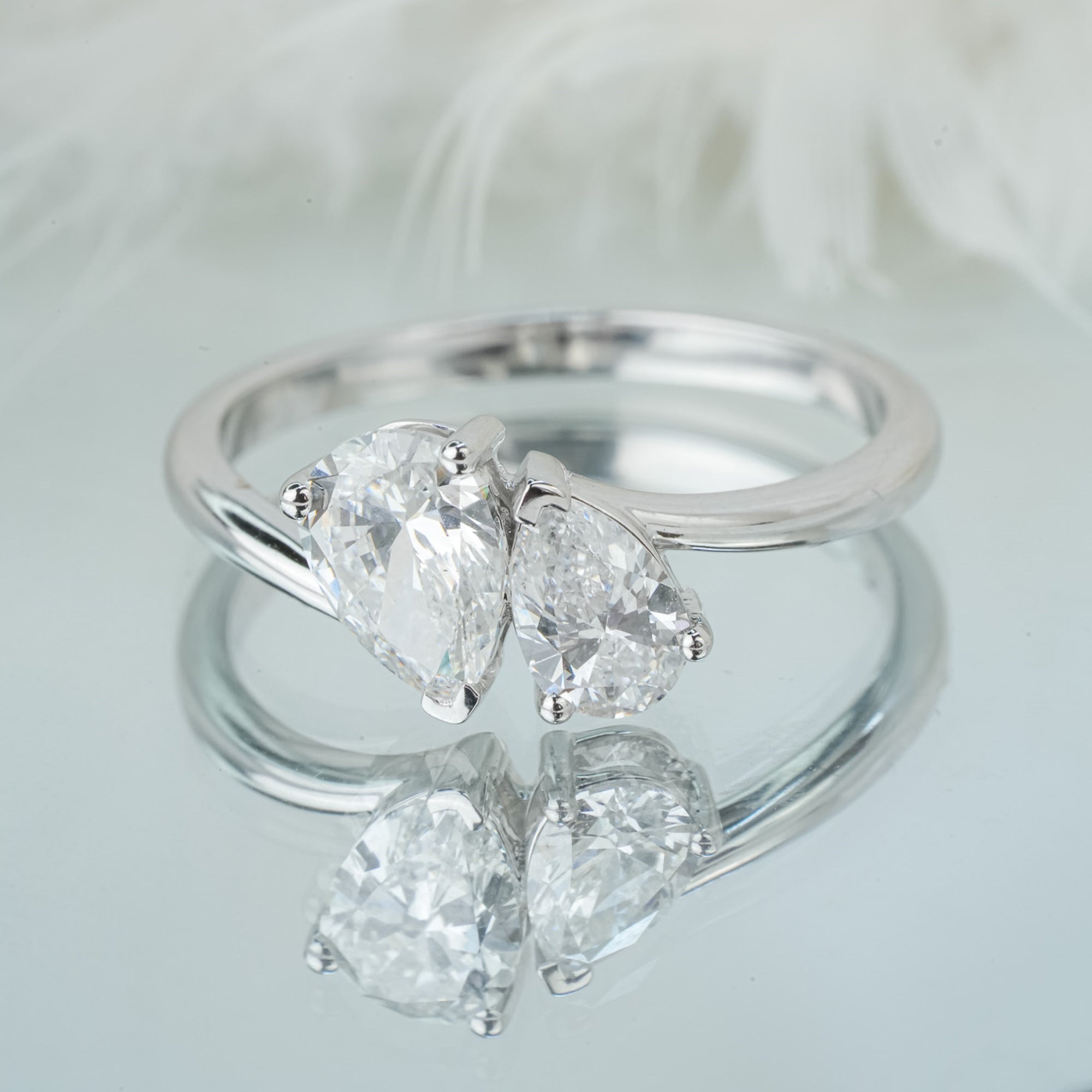 1.5 Carat Solitaire White Gold Lab Grown Diamond Ring