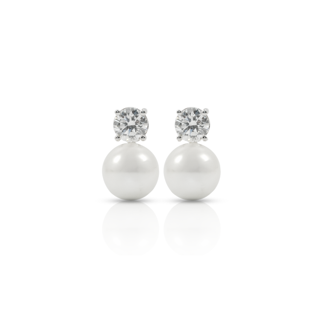 Pearl Radiance Diamond Earrings