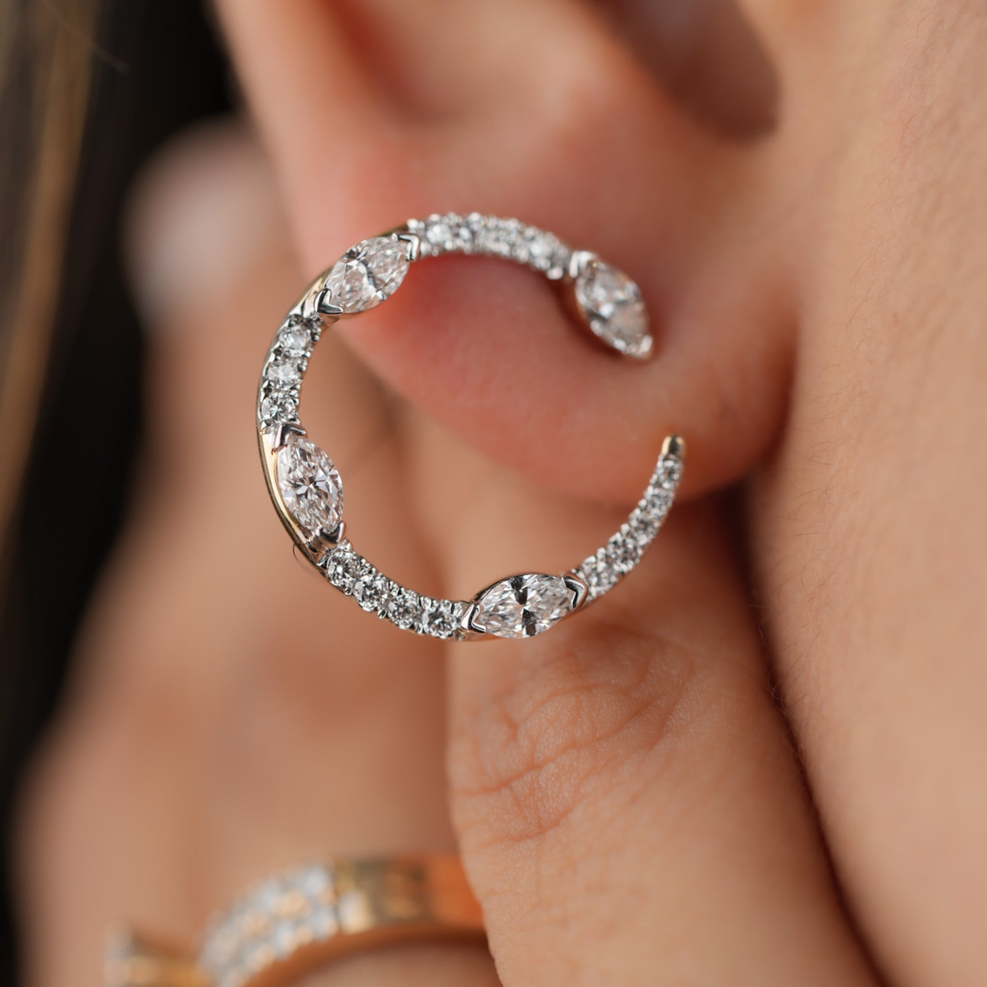 Luxe Marquise Lab Grown Diamond Earrings