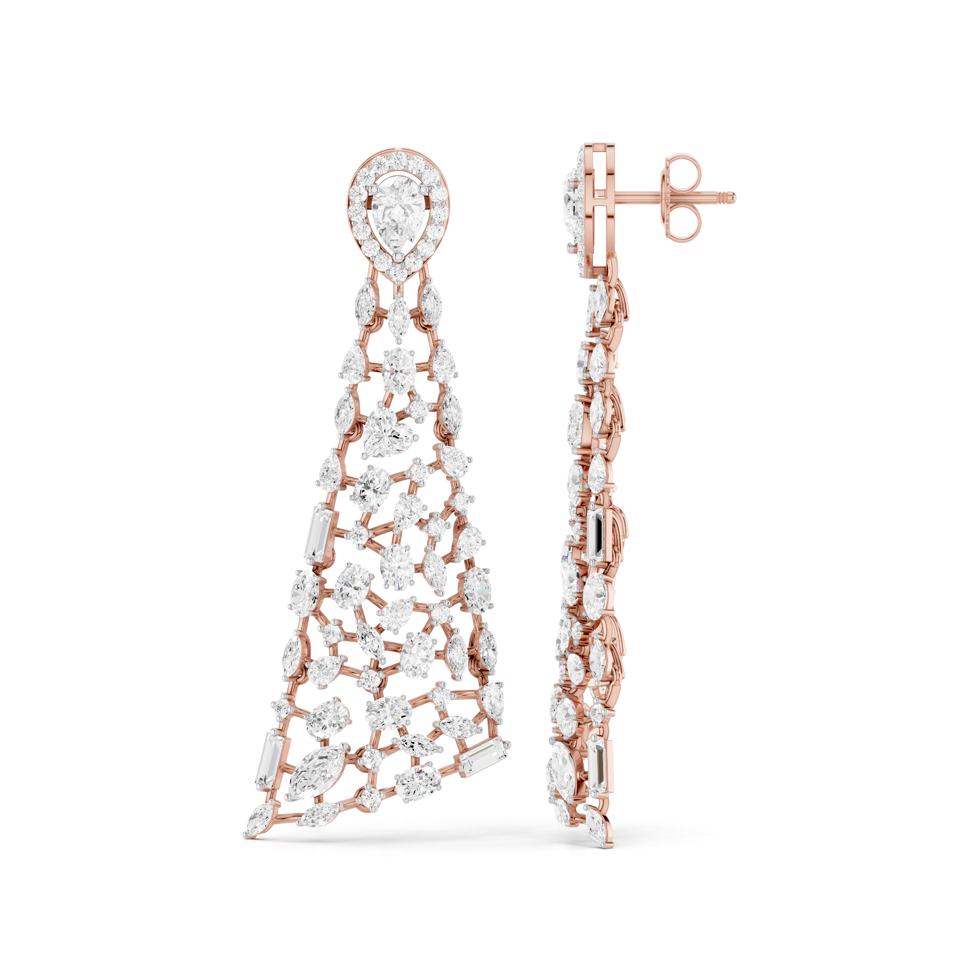 The Imperial Mosaic Lab Grown Diamond Earrings