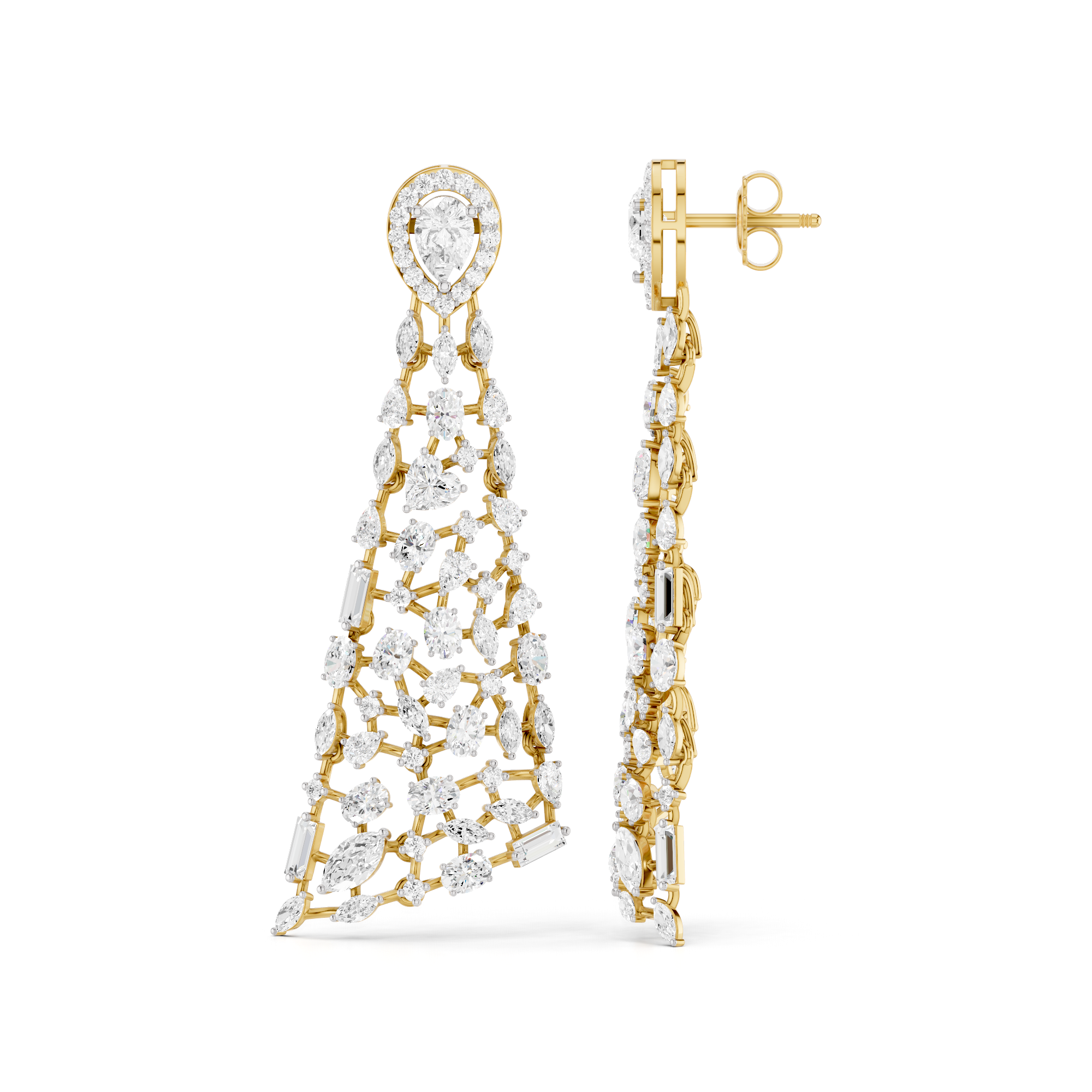 The Imperial Mosaic Lab Grown Diamond Earrings