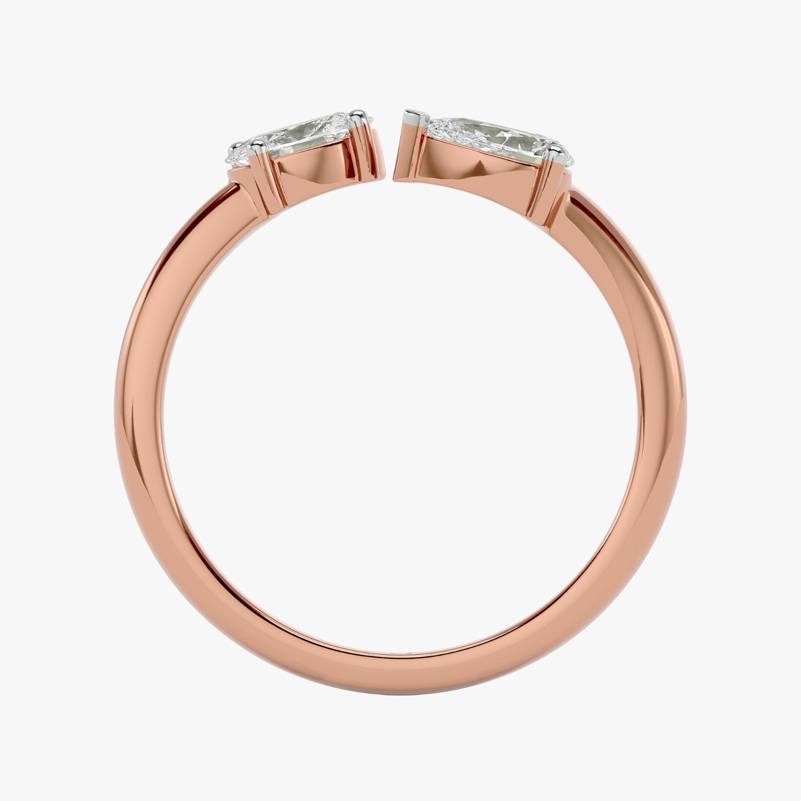 Twin Radiance Solitaire Lab Grown Diamond Ring