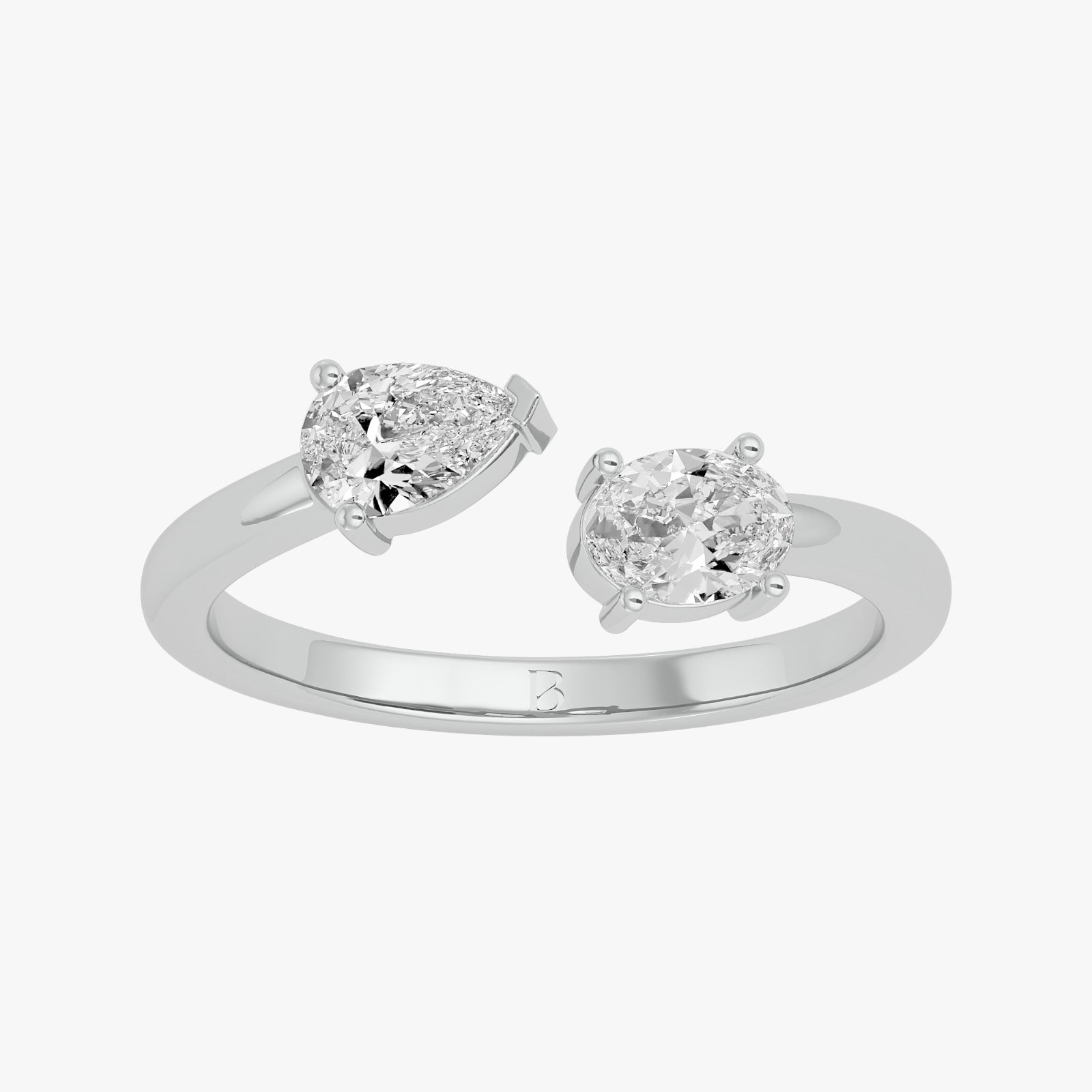 Twin Radiance Solitaire Lab Grown Diamond Ring