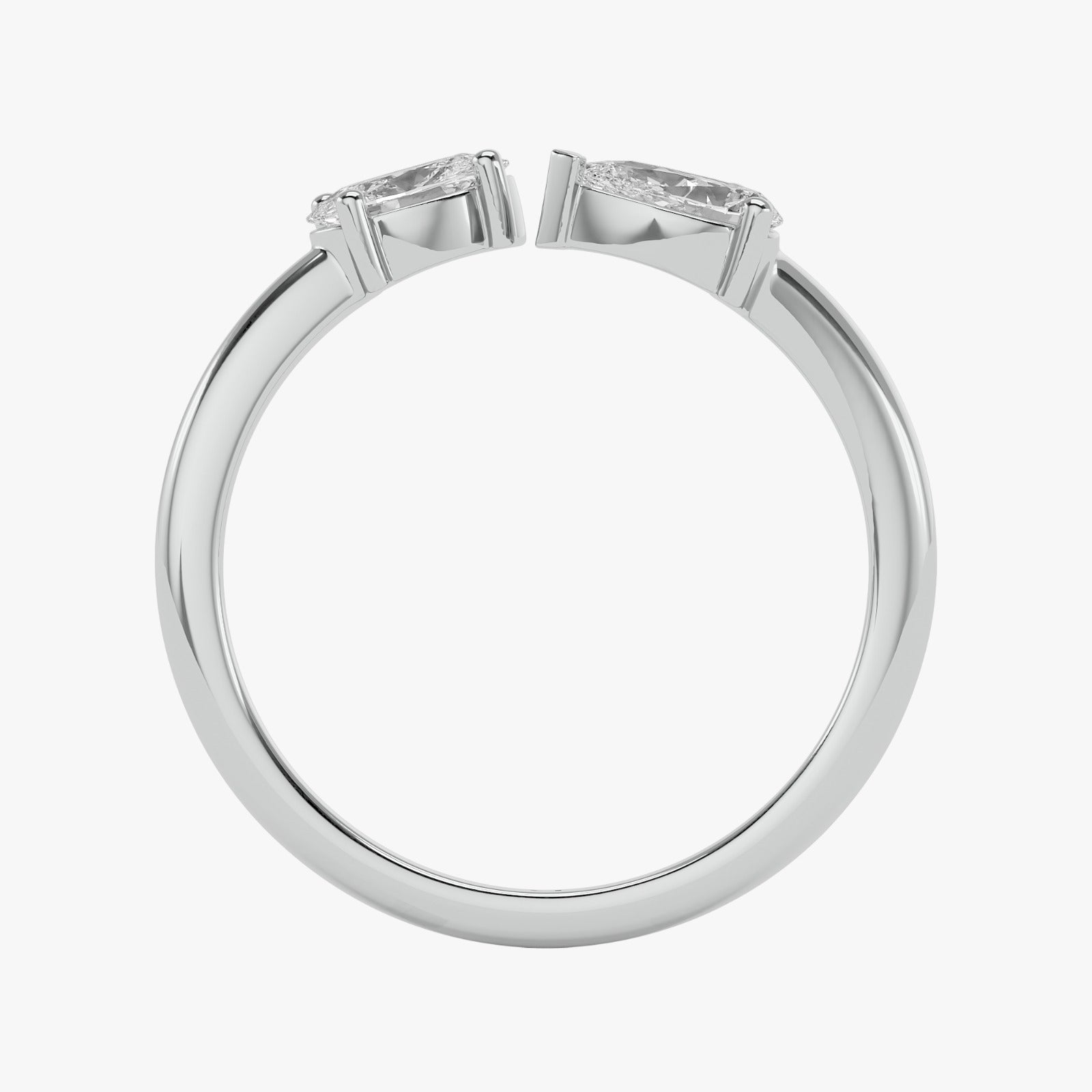 Twin Radiance Solitaire Lab Grown Diamond Ring