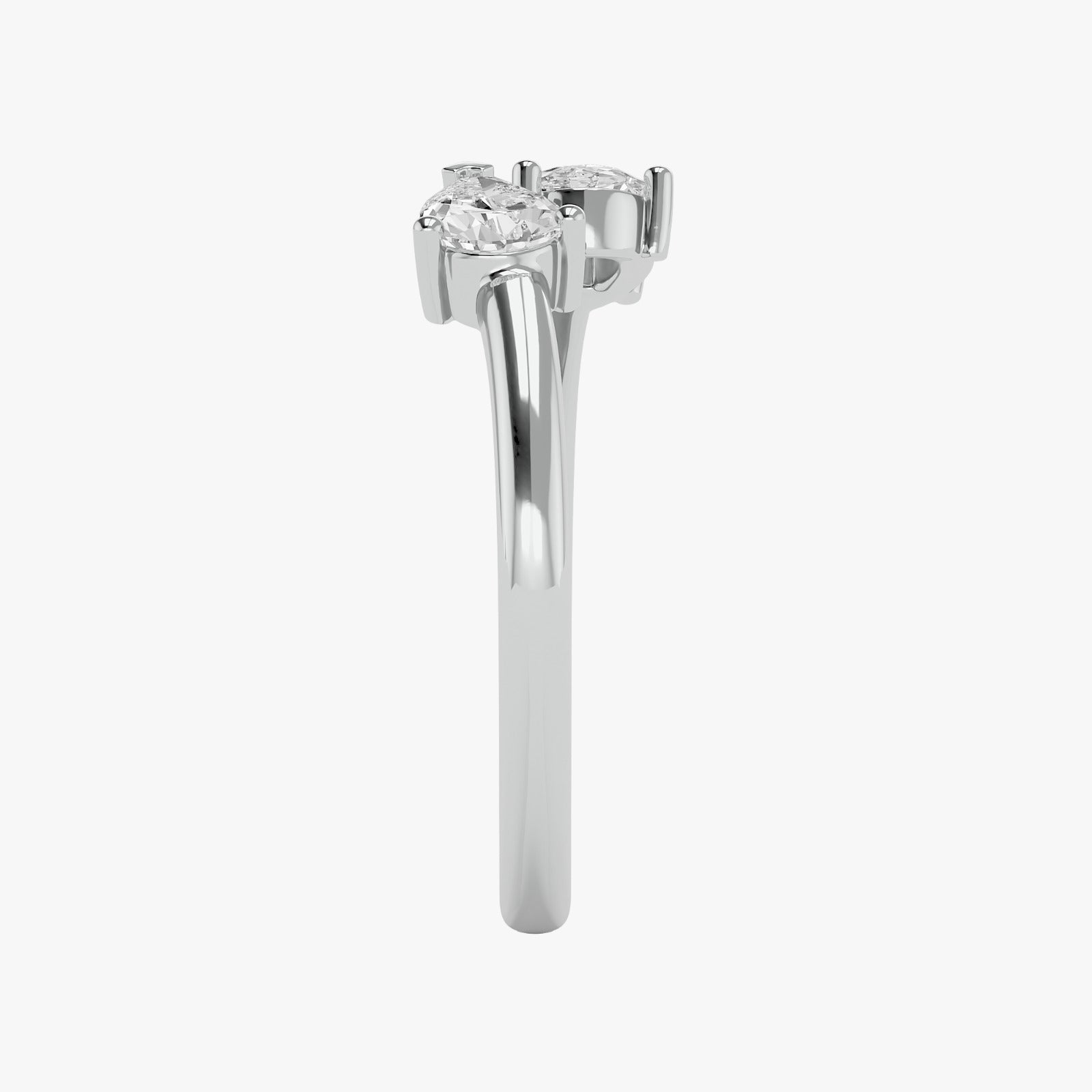 Twin Radiance Solitaire Lab Grown Diamond Ring