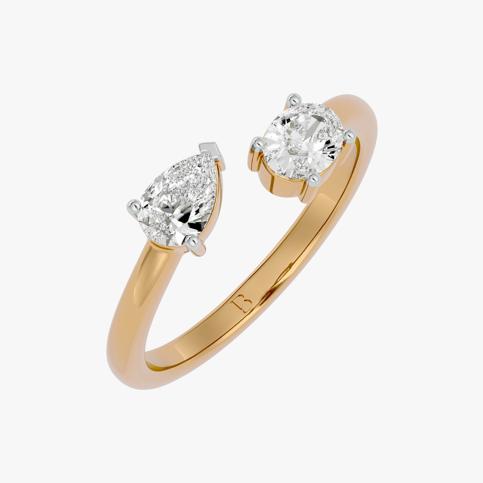 Twin Radiance Solitaire Lab Grown Diamond Ring