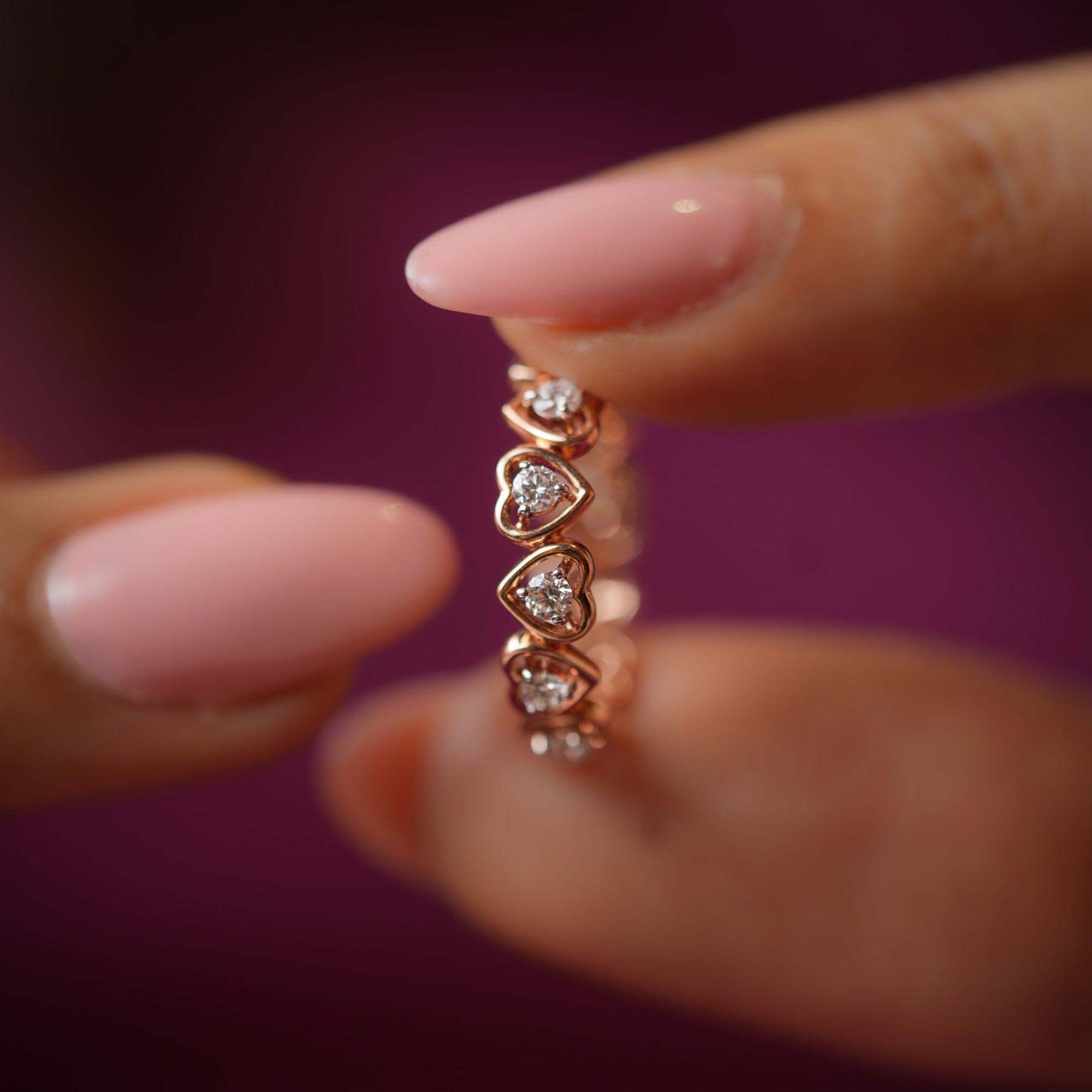 Women 0.28 Ct Solitaire Diamond Promise Ring in Yellow Gold - Blu Diamonds