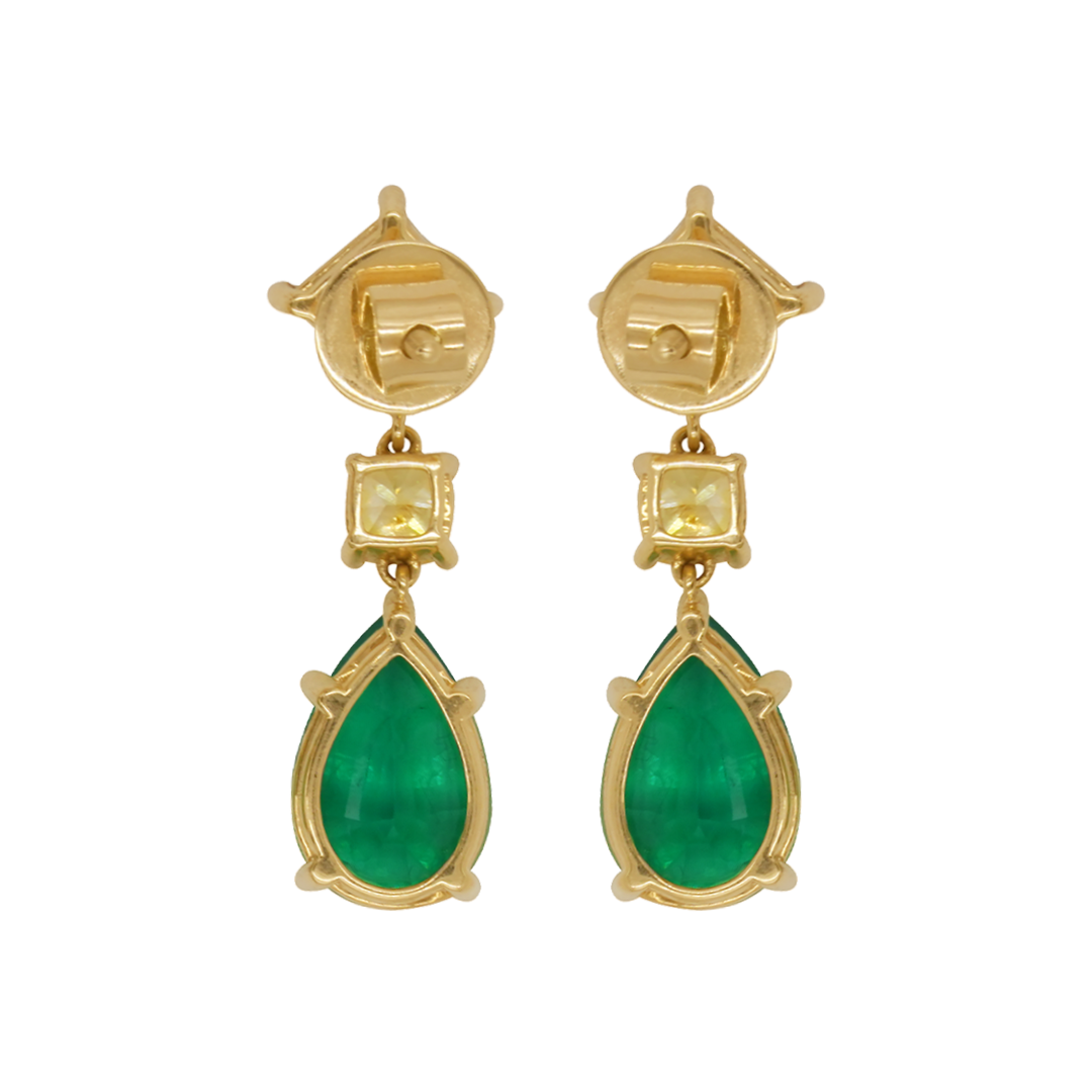 Verdant Glow Trio Earrings
