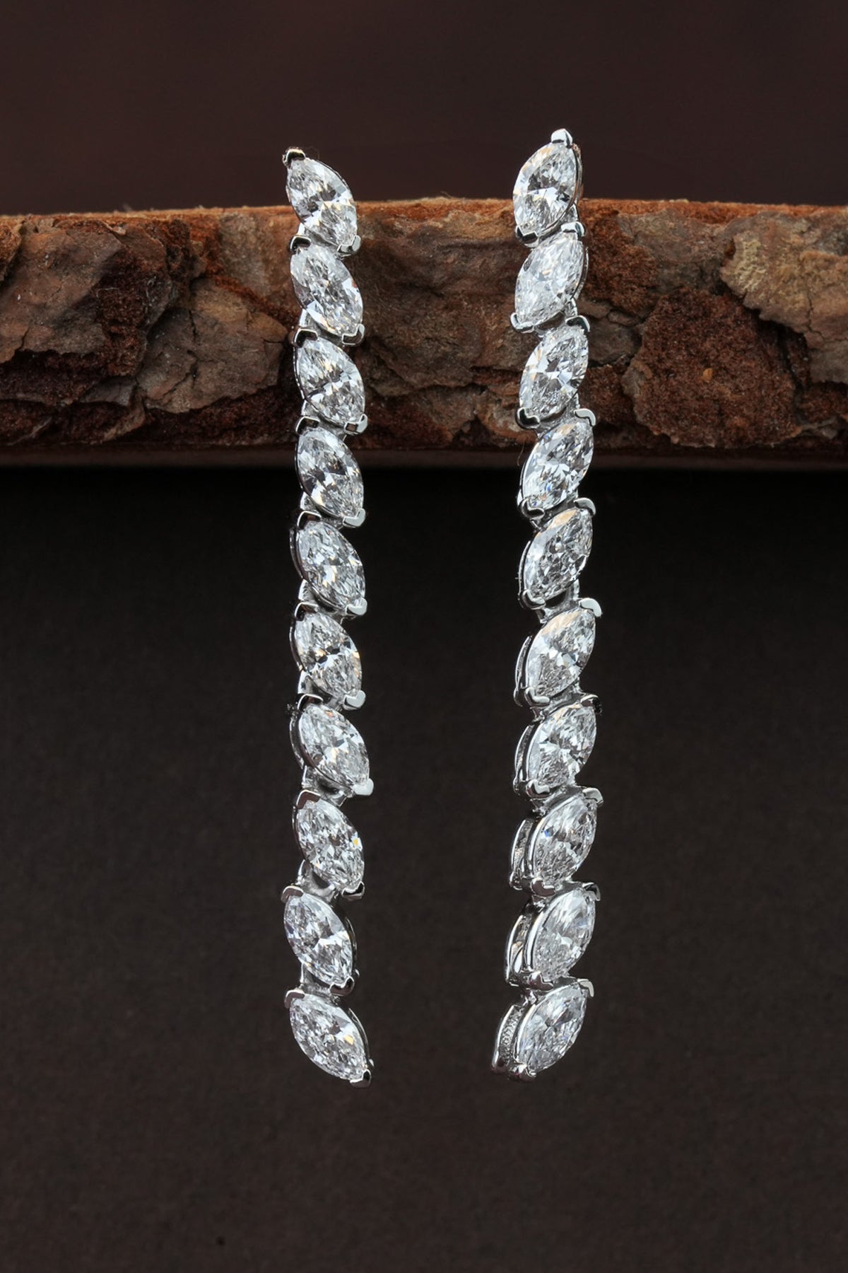 Lab Grown Diamond Danglers Earrings