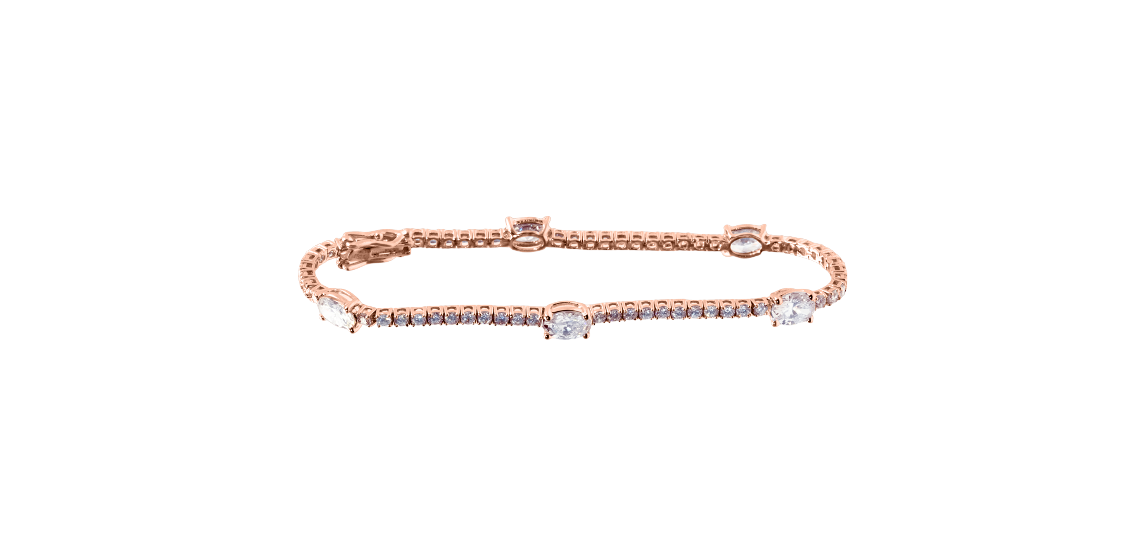 Oval Symphony Diamond Bracelet