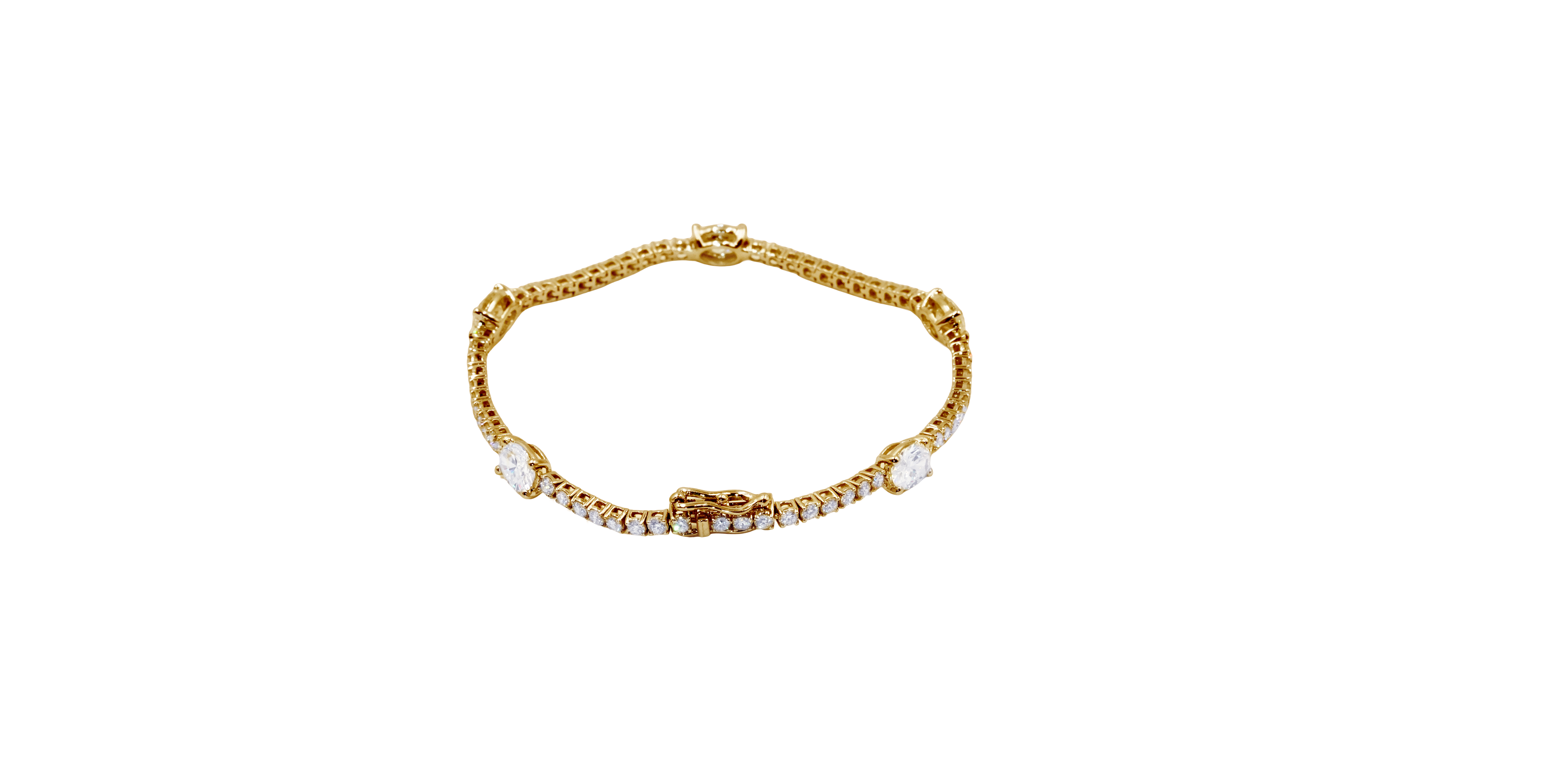 Oval Symphony Diamond Bracelet