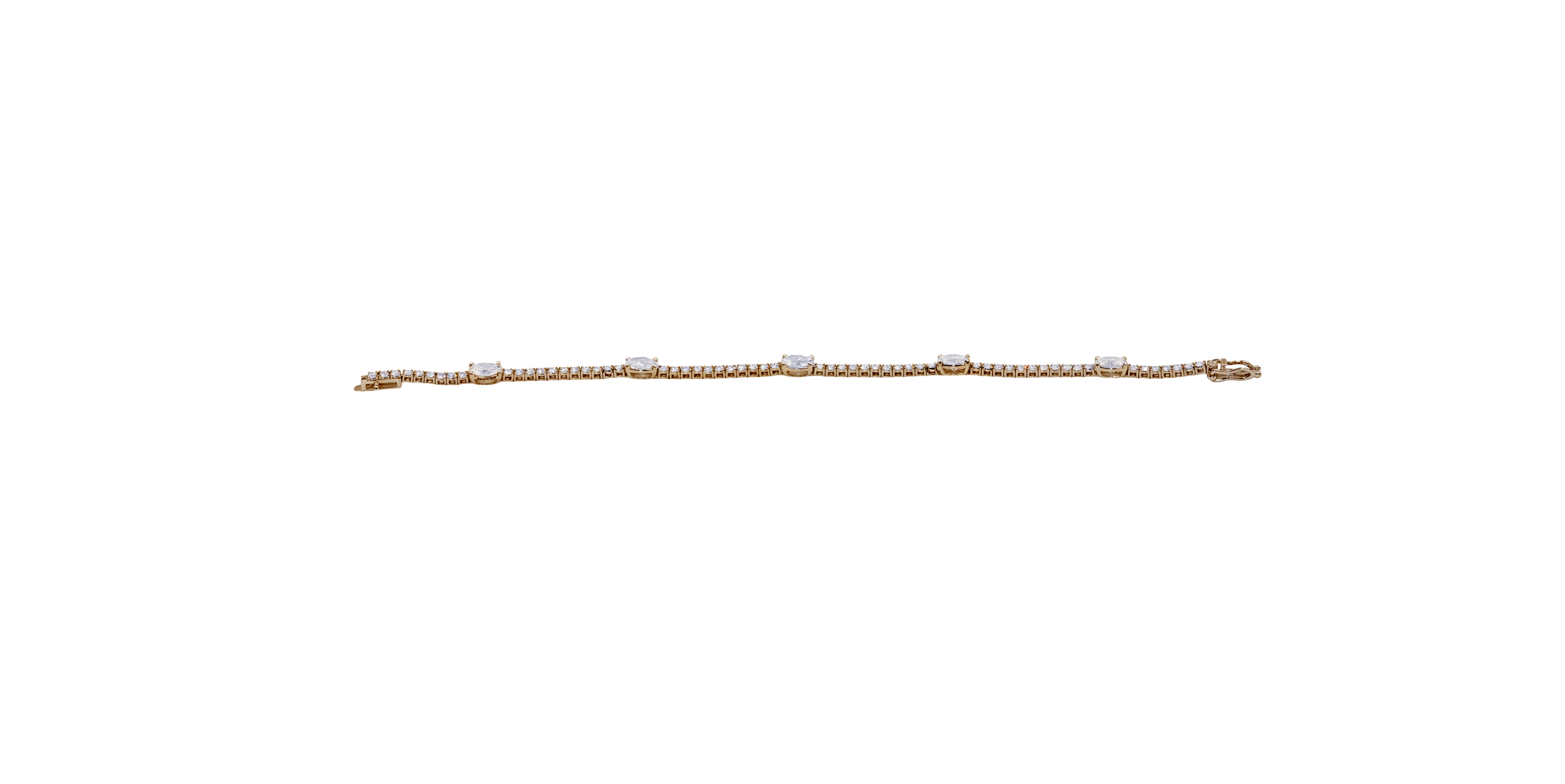 Oval Symphony Diamond Bracelet