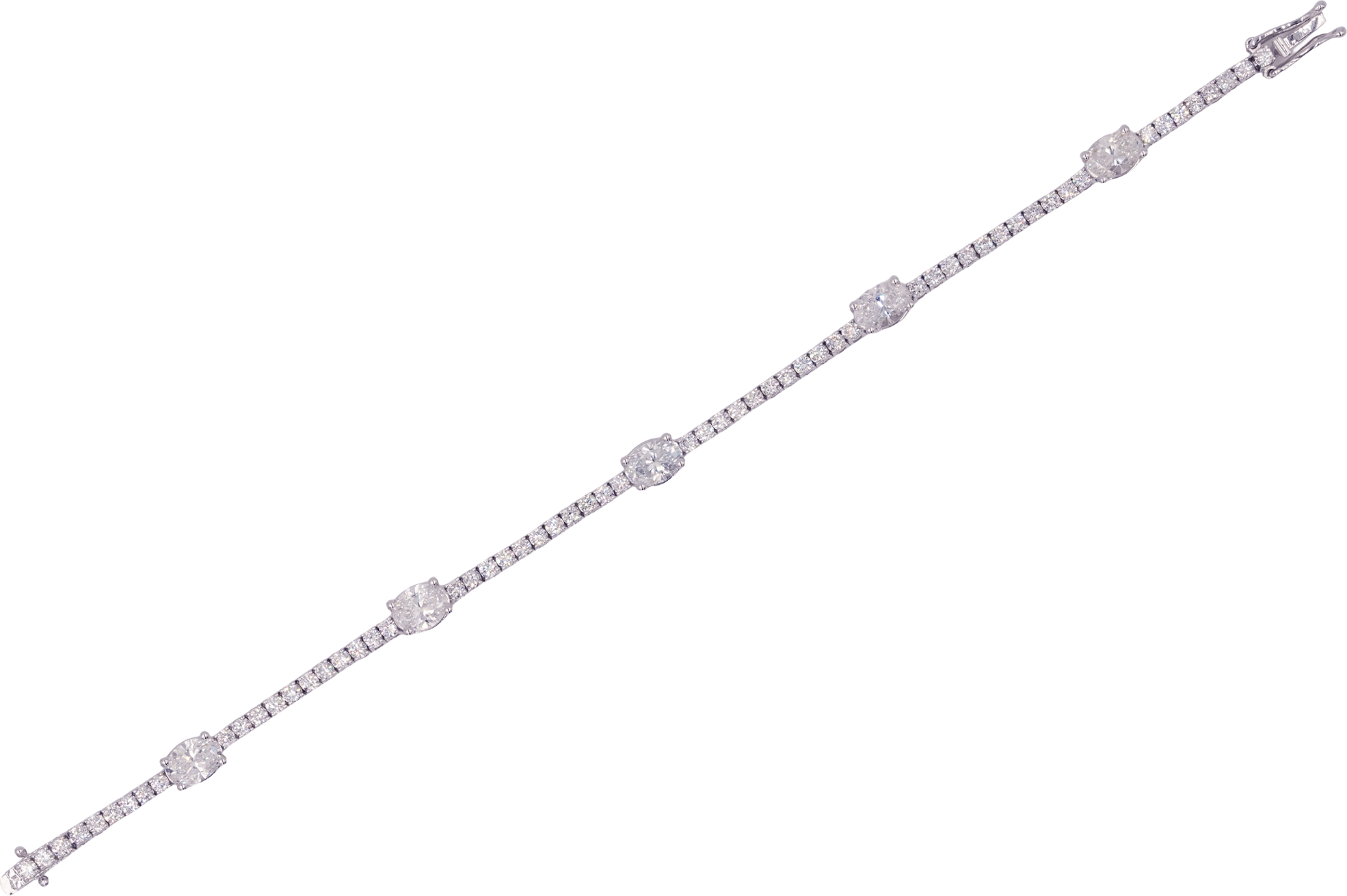 Oval Symphony Diamond Bracelet