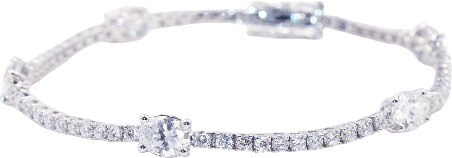 Oval Symphony Diamond Bracelet