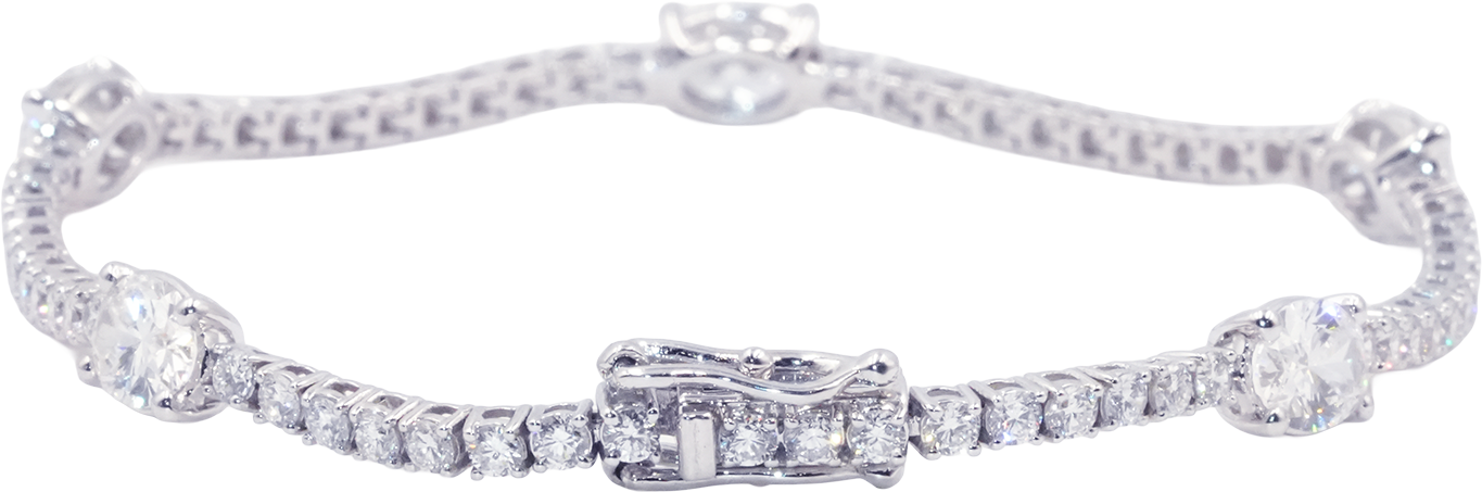 Oval Symphony Diamond Bracelet