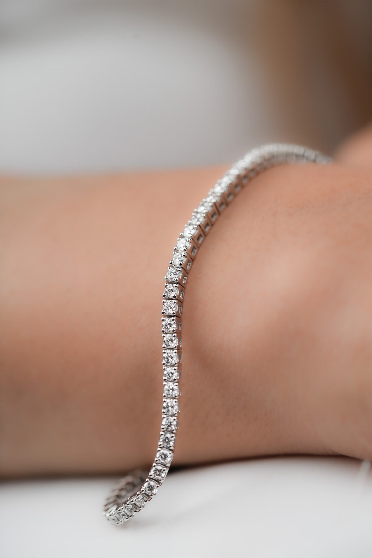 Lab Grown Diamond Tennis Bracelet