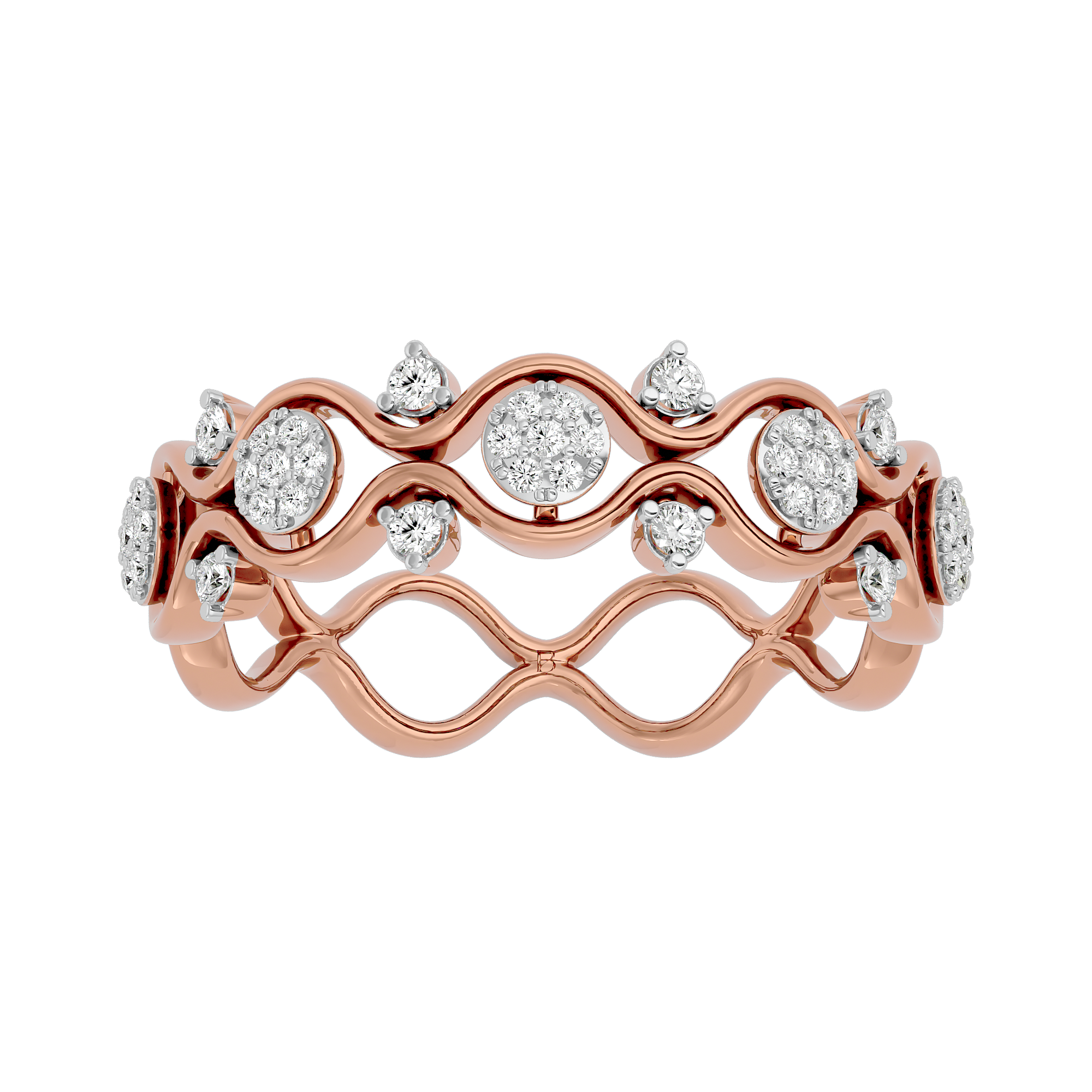 0.27 Carat Diamond Ring in Rose Gold - Blu Diamonds