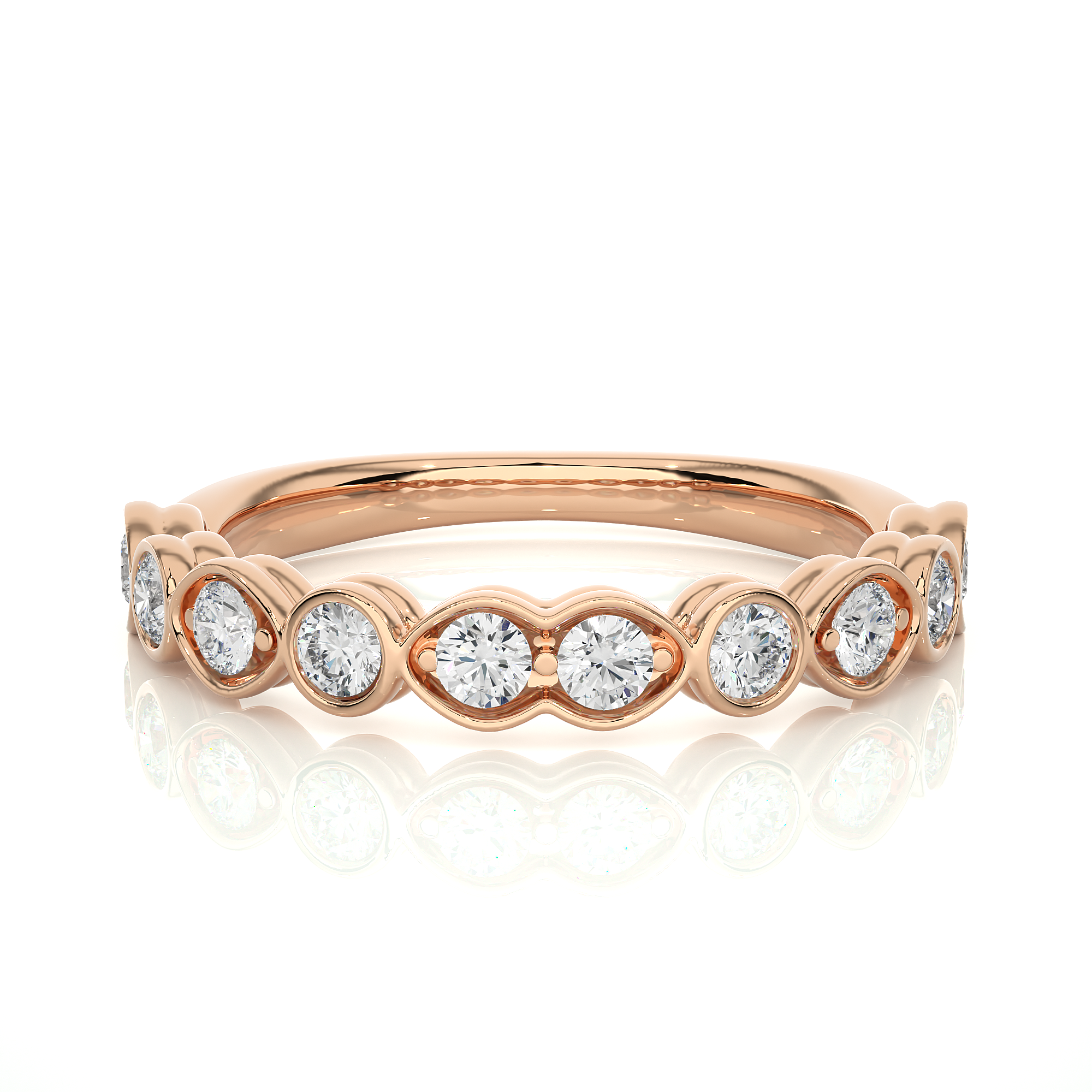 Symphony of Hearts Solitaire Lab Grown Diamond Ring