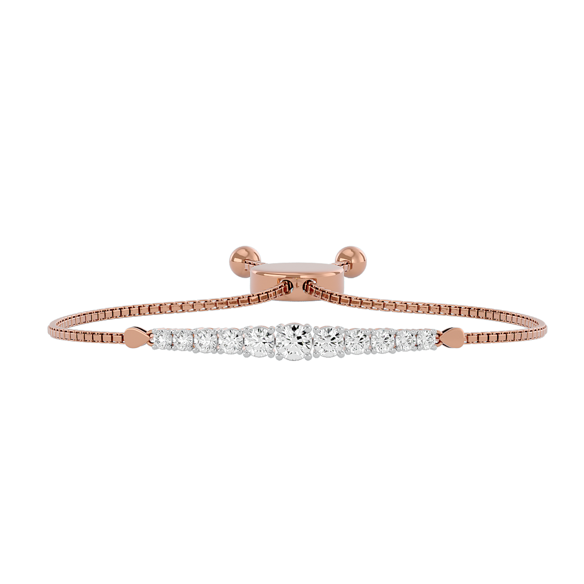 Radiant Rivulet Lab Grown Diamond Bracelet