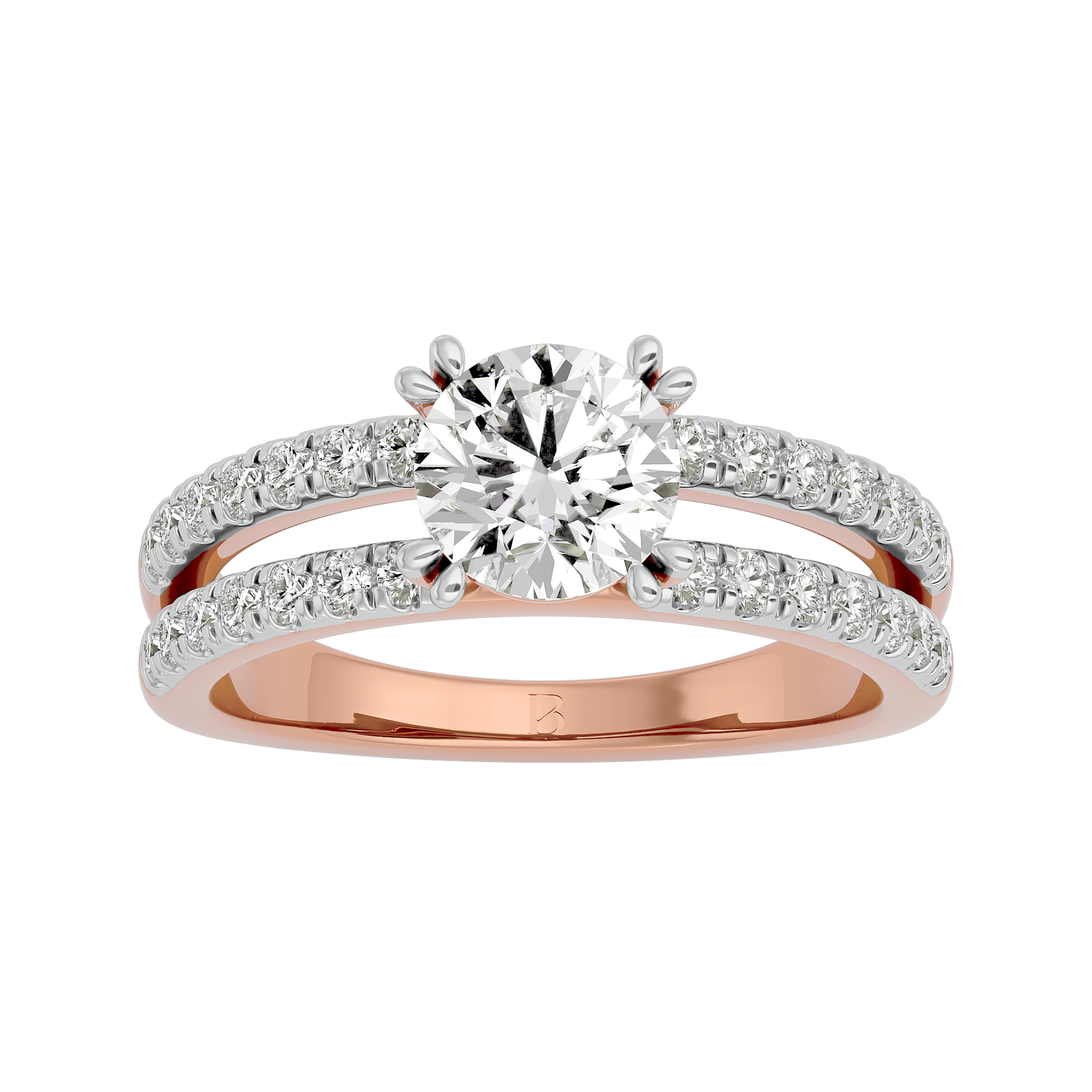 Rose Gold Solitaire Lab Grown Diamond Ring