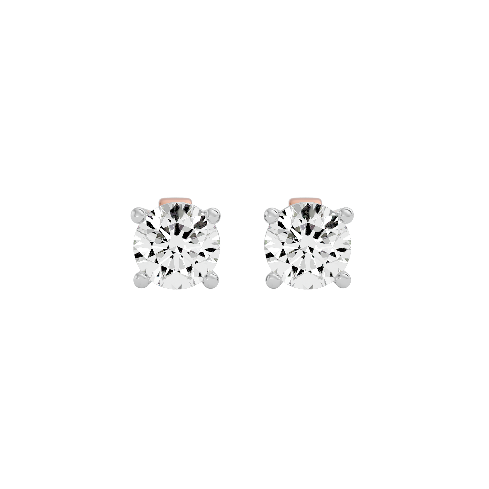 Timeless Elegance Solitaire Lab Grown Diamond Earrings