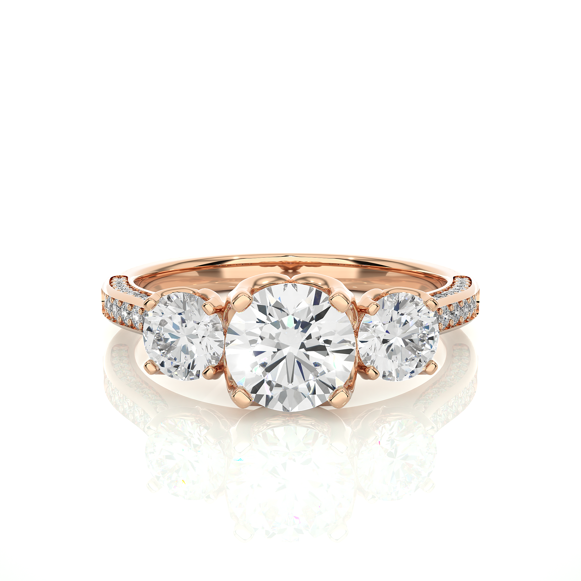 Radiant Reverie Solitaire Lab Grown Diamond Ring