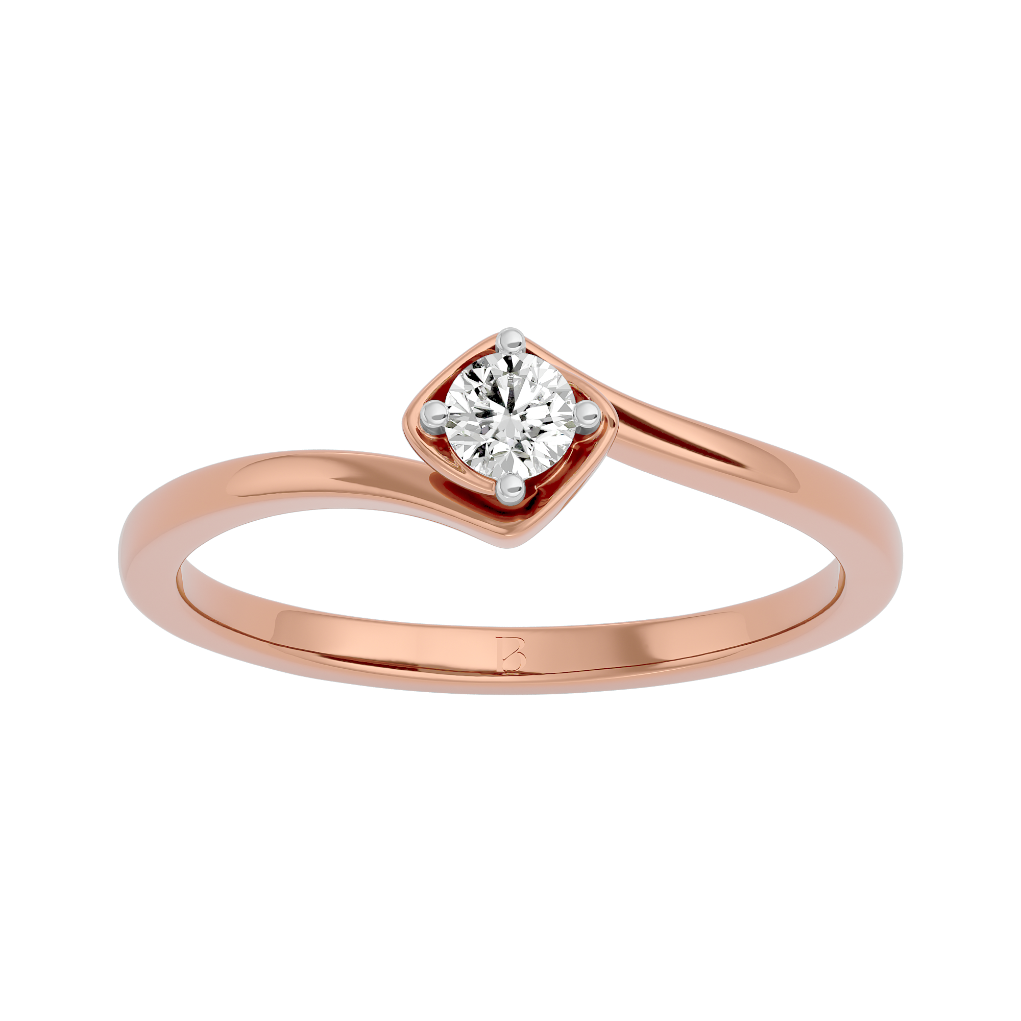 Brilliant Solitaire Gold Ring