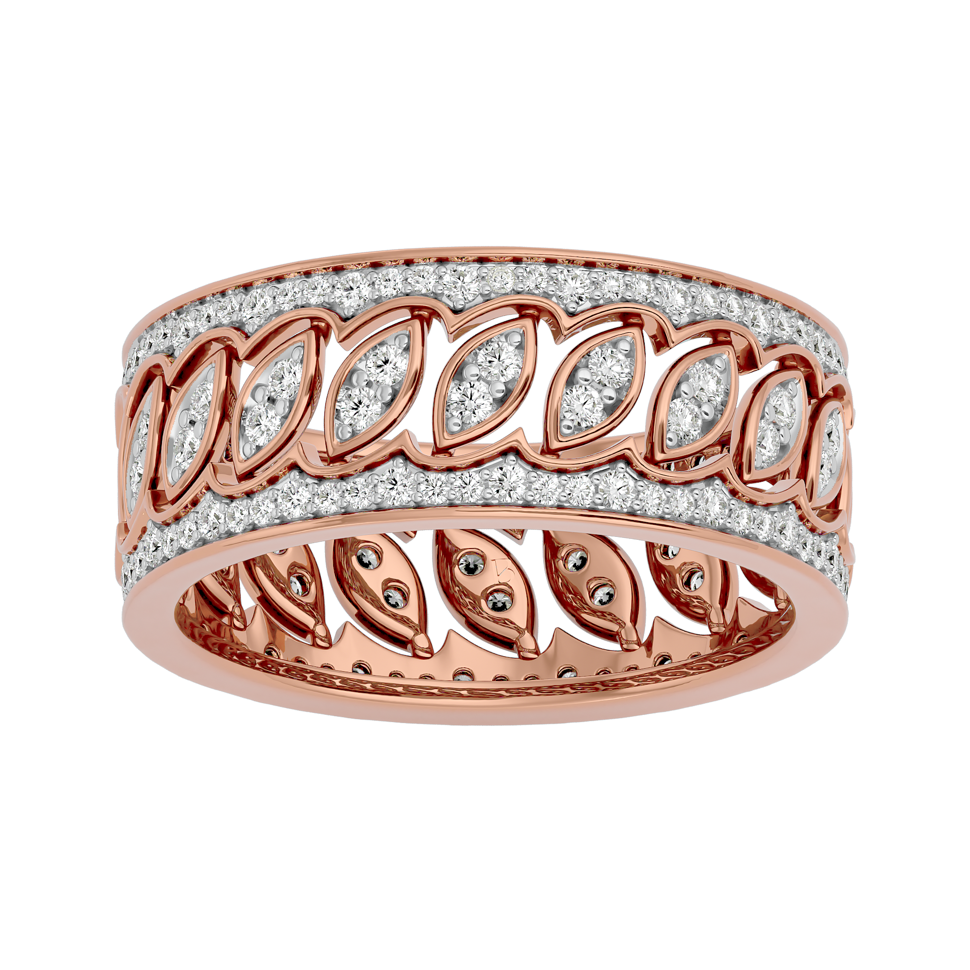 0.89Ct Round Cut Eternity Ring in Rose Gold - Blu Diamonds