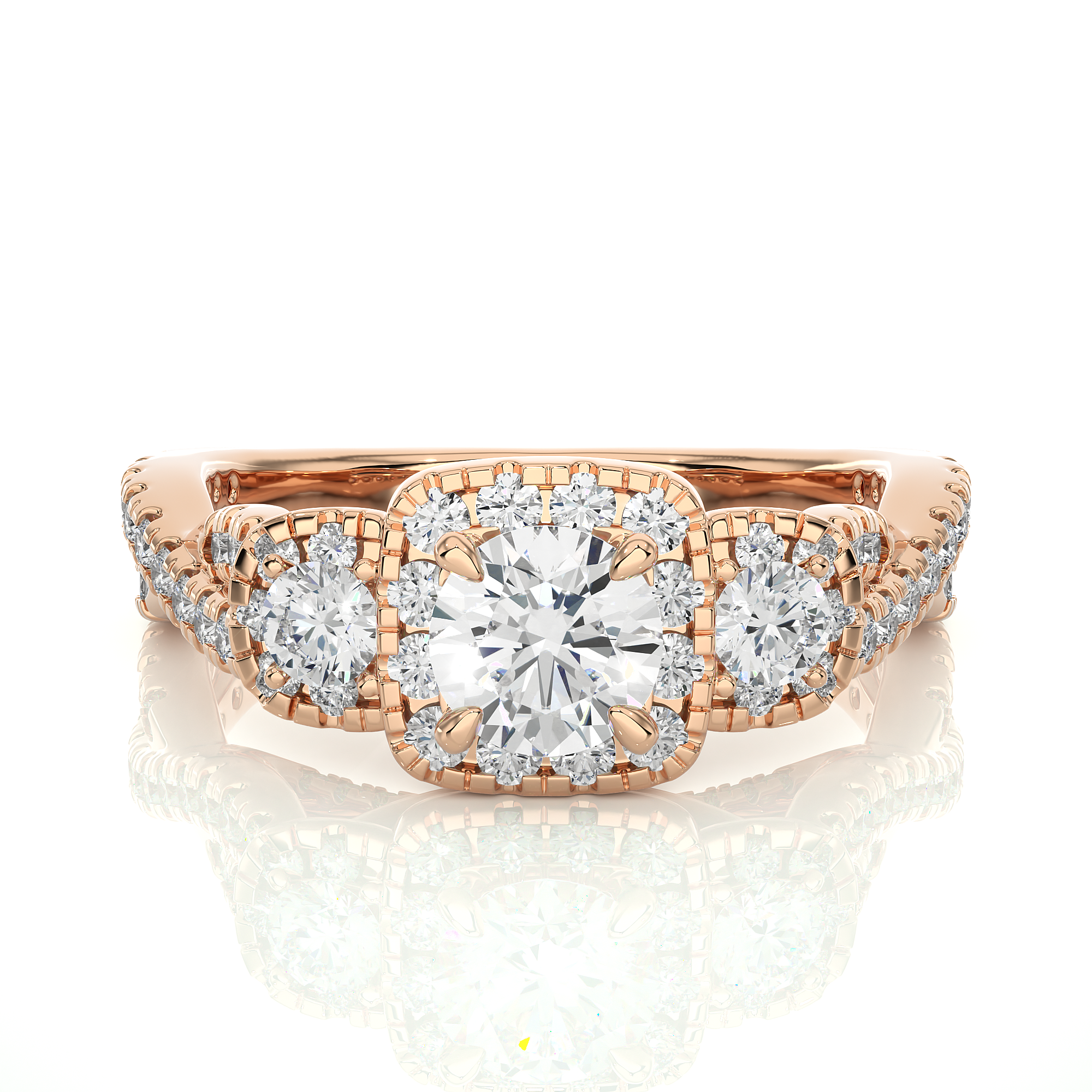 Diadem Solitaire Lab Grown Diamond Ring