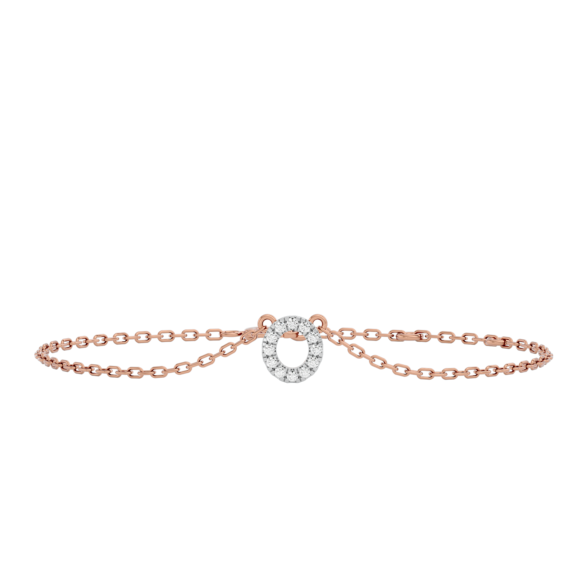 Circle of Elegance Chain Lab Grown Diamond Bracelet