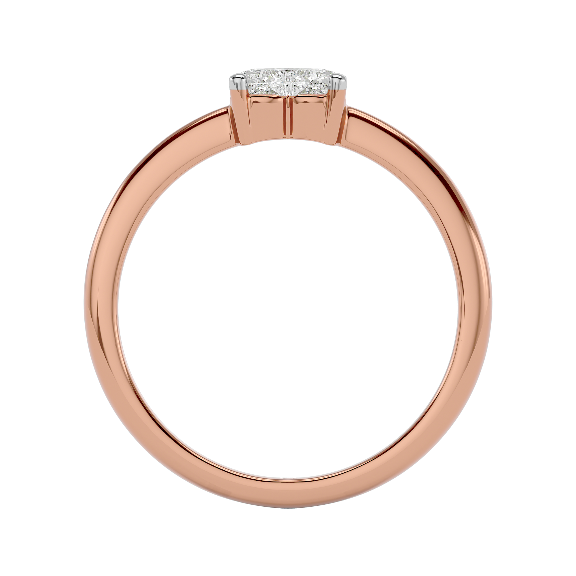 0.51 Carat Solitaire Lab Grown Diamond Ring - Rose Gold - Blu Diamonds