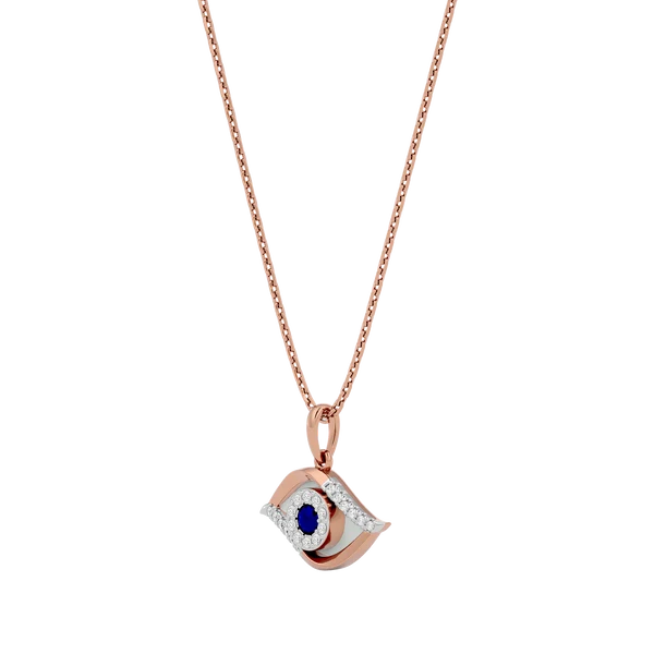 Sparkling Evil Eye Lab Grown Diamond Pendant