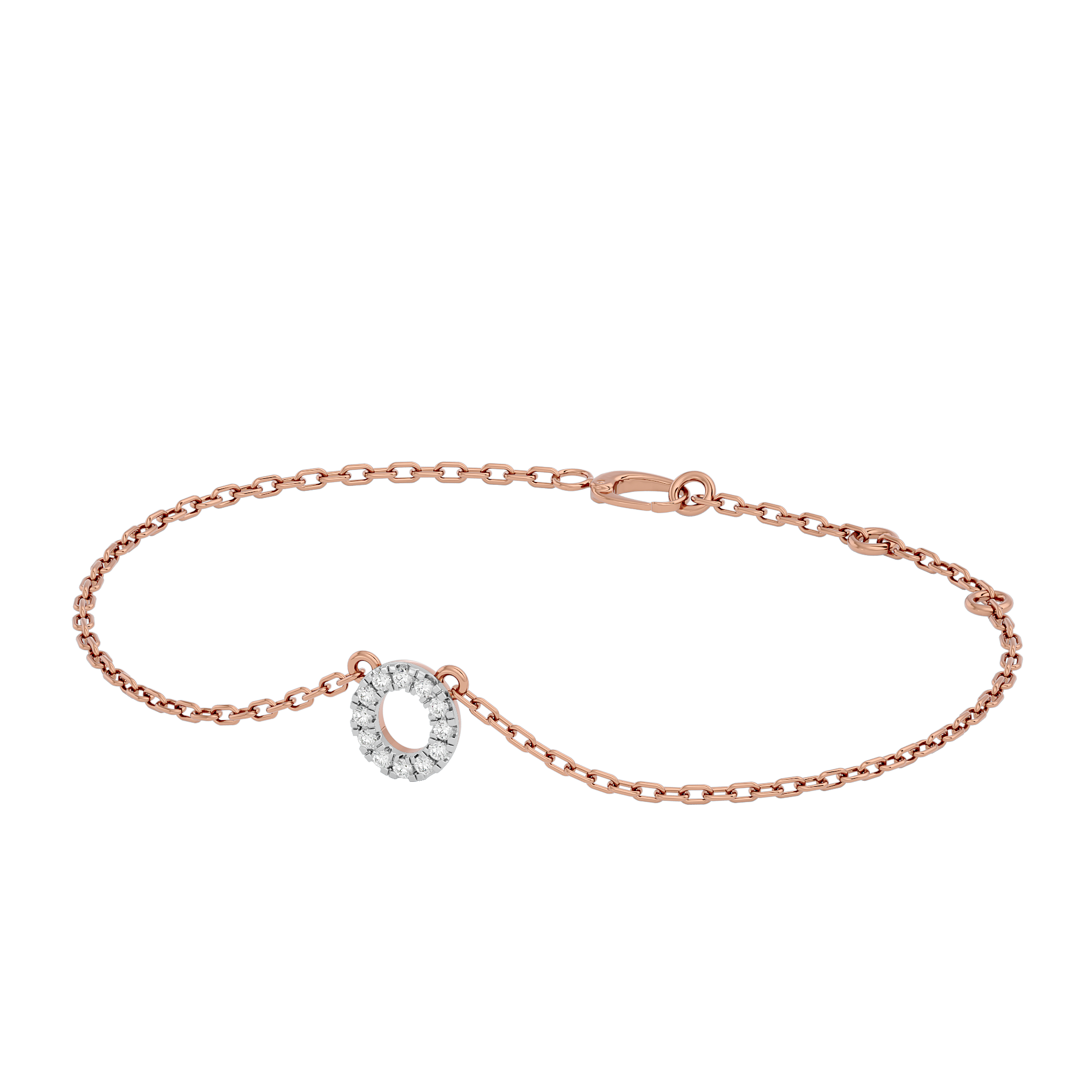 Circle of Elegance Chain Lab Grown Diamond Bracelet