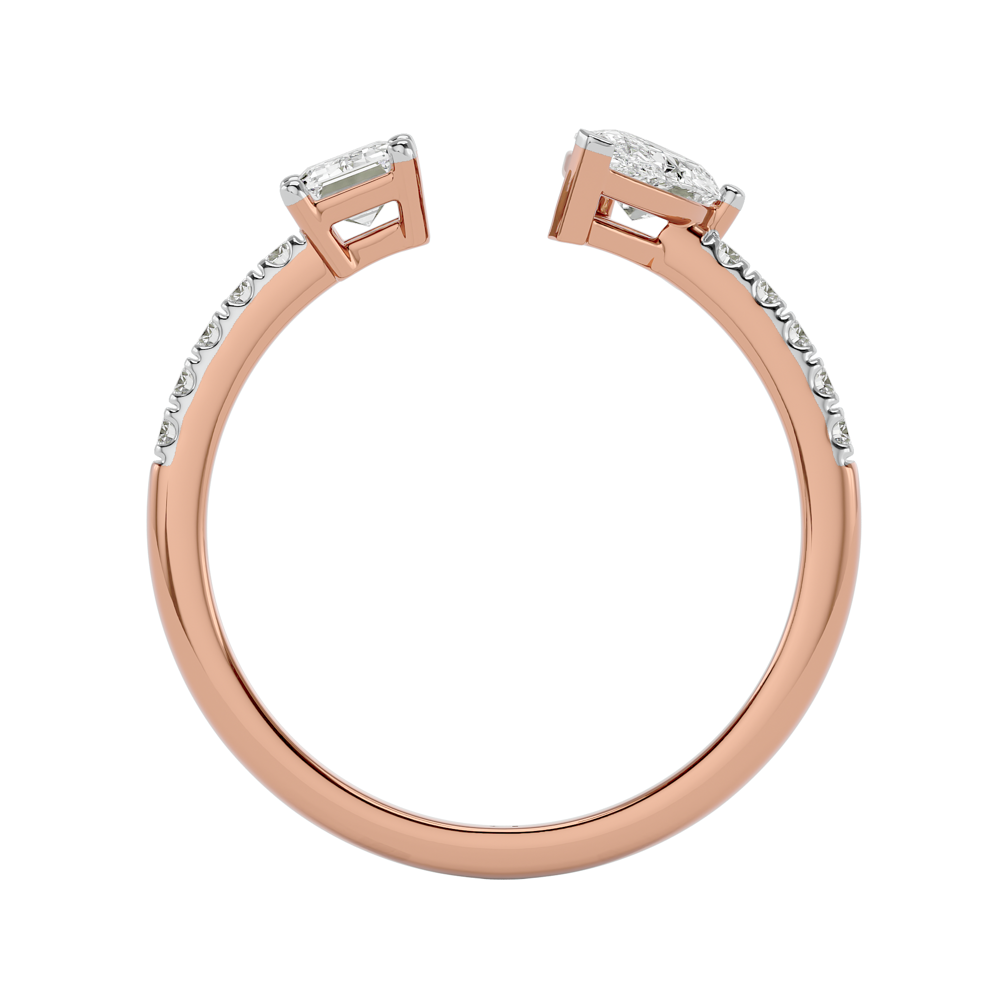 Solitaire Diamond Ring in Rose Gold - Blu Diamonds