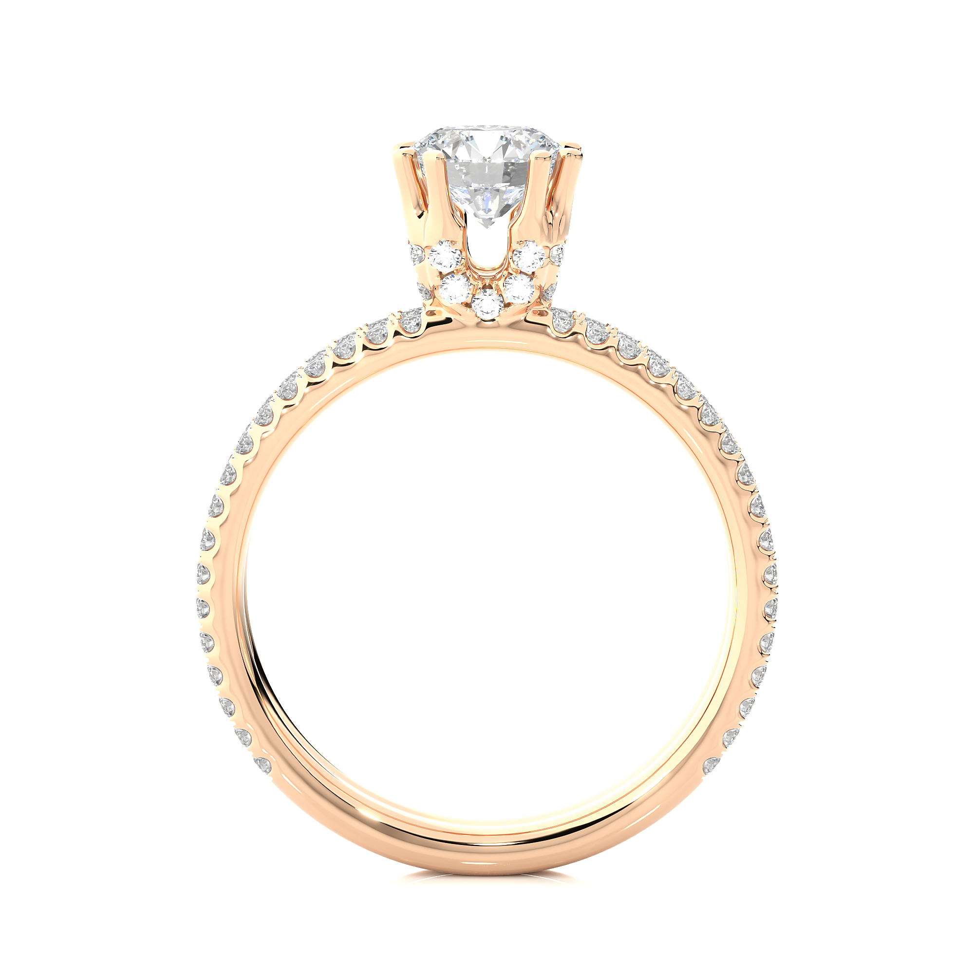 Love Song Rose Solitaire Lab Grown Diamond Ring