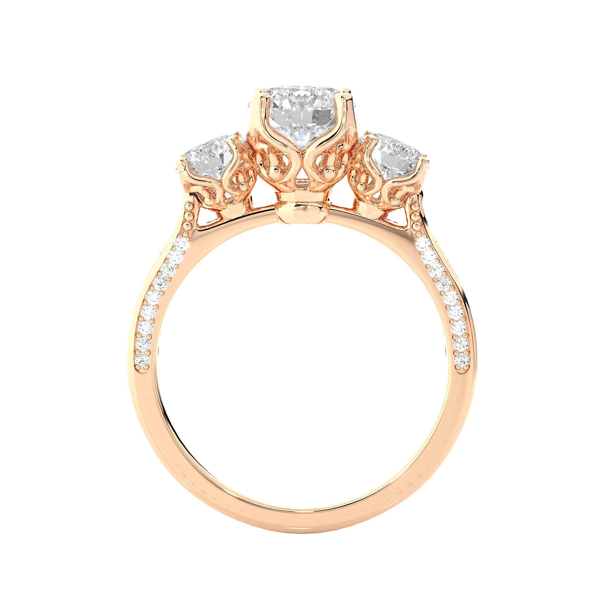 Radiant Reverie Solitaire Lab Grown Diamond Ring
