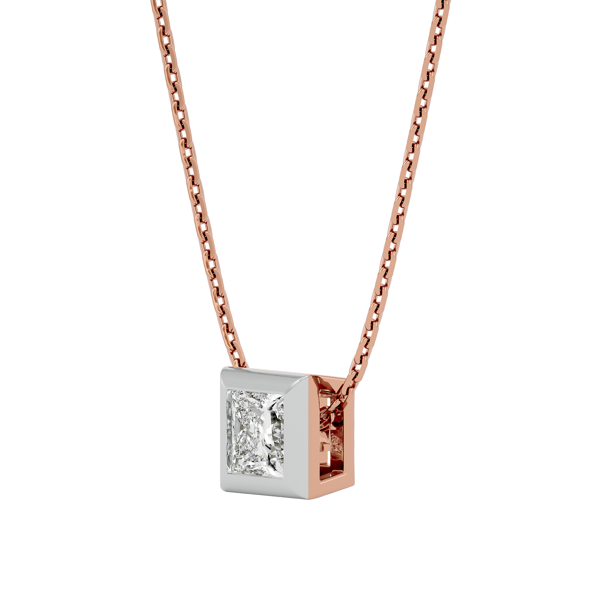 Celestial Sparkle Solitaire Lab Grown Diamond Pendant