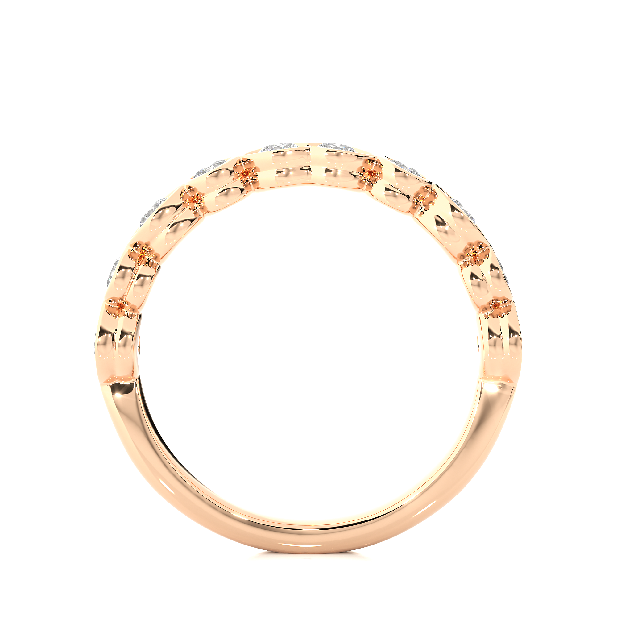Symphony of Hearts Solitaire Lab Grown Diamond Ring