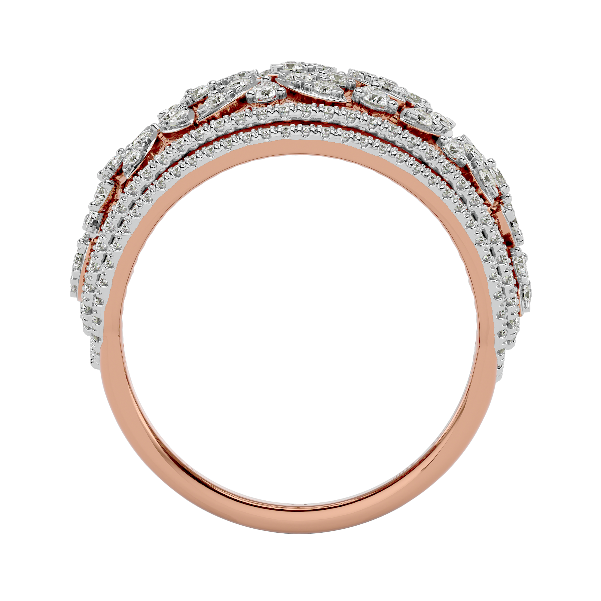Rose Gold 1.13Ct Round Cut Diamond Ring - Blu Diamonds