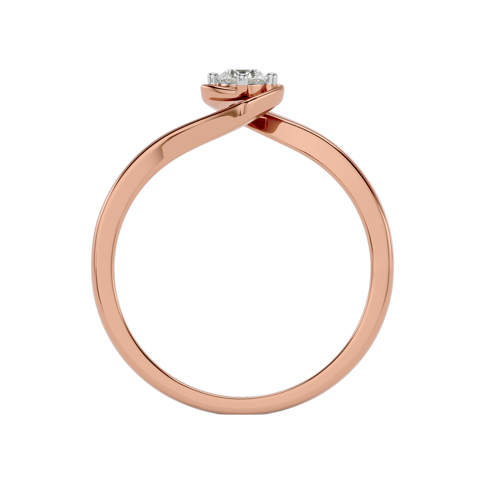 Brilliant Solitaire Gold Ring