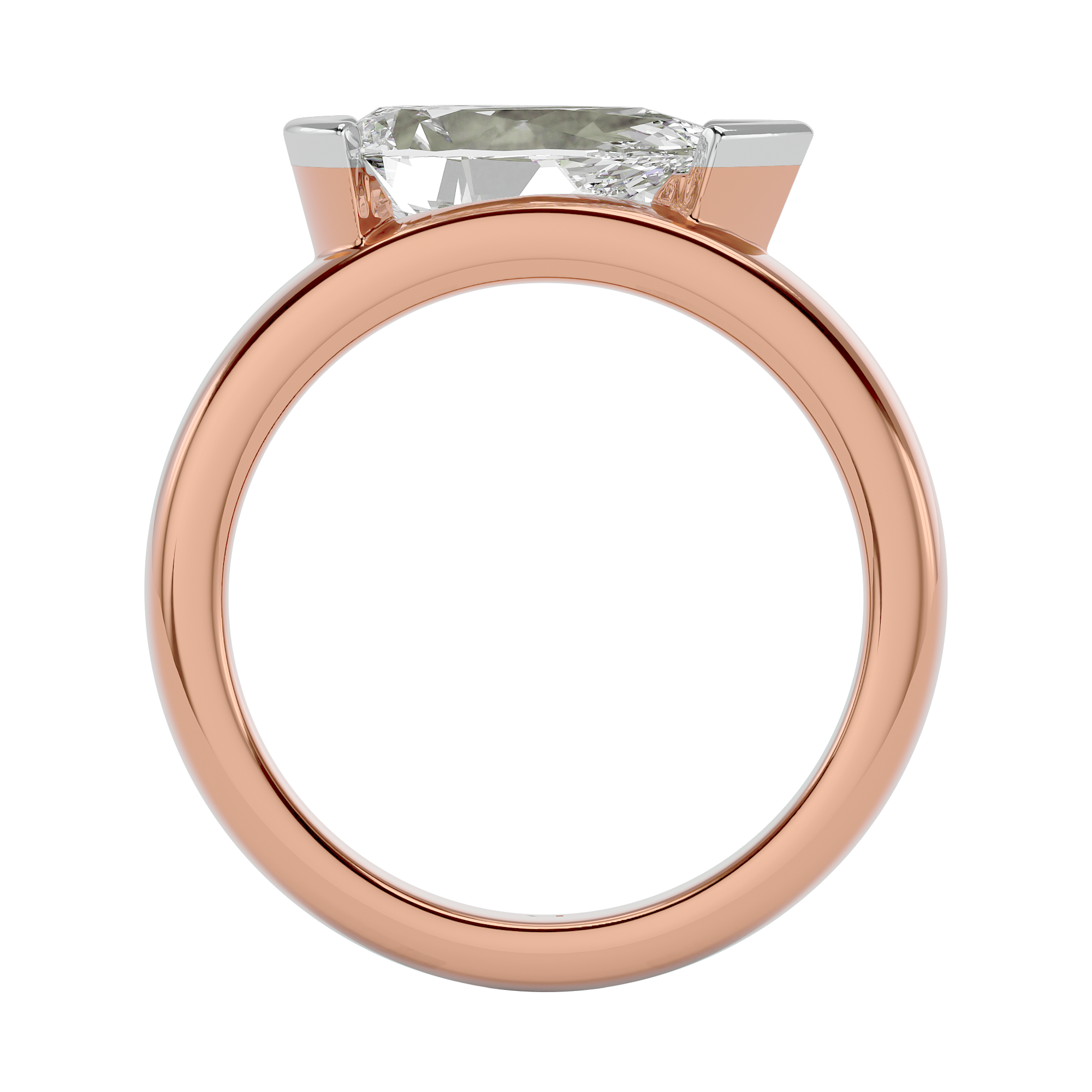 Ethereal Pear Sparkle White Gold Ring