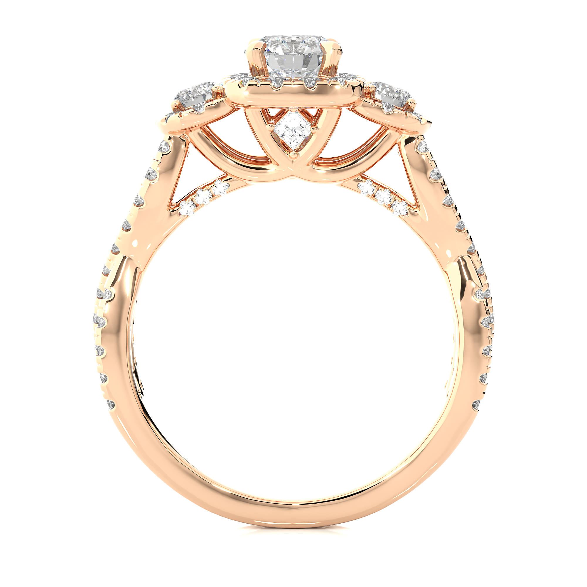 Diadem Solitaire Lab Grown Diamond Ring